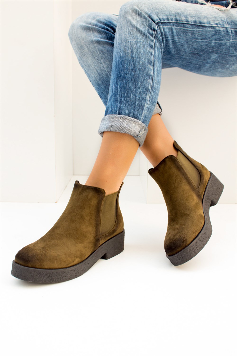 Fox Shoes Yeşil Kadın Bot C518301602