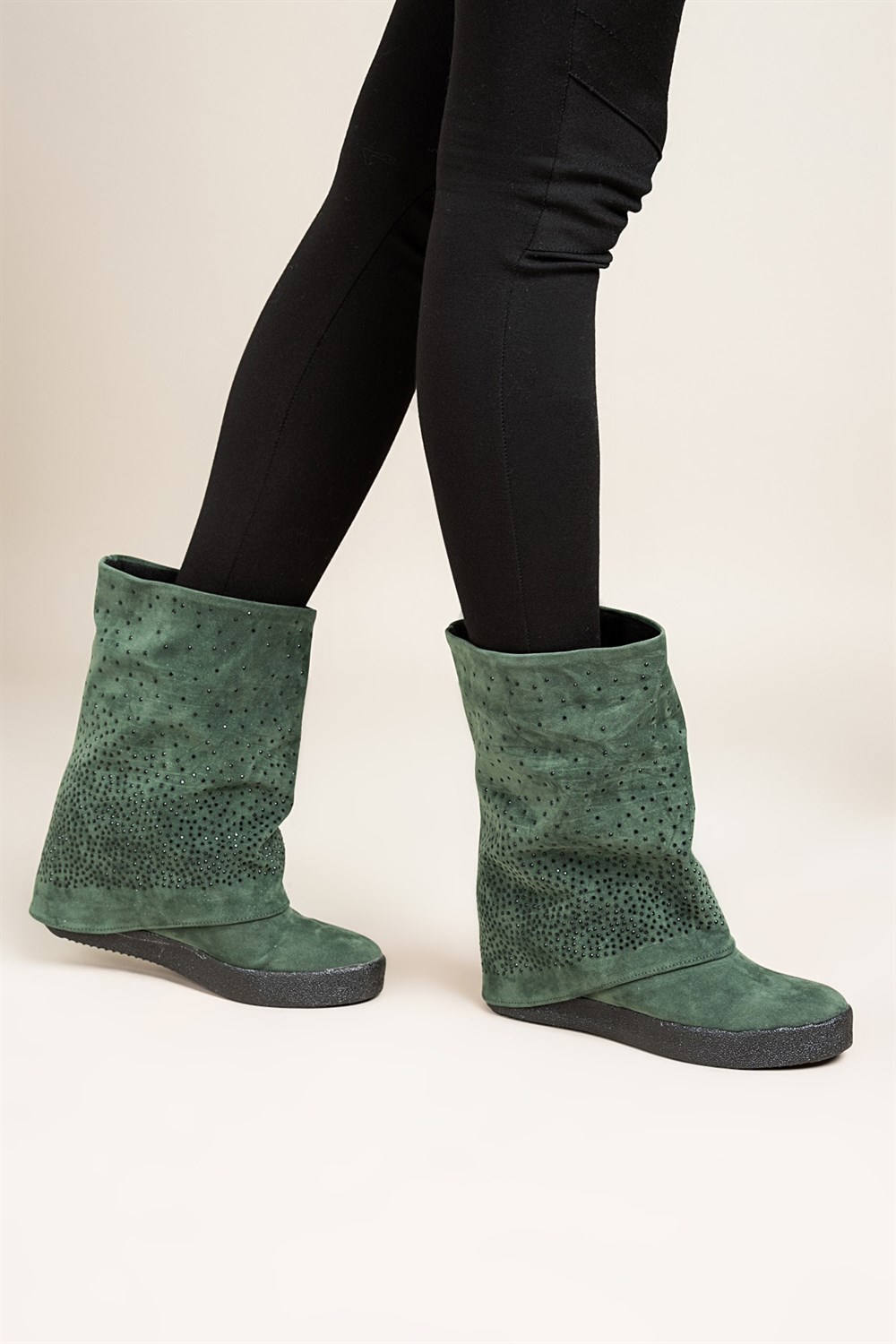 Fox Shoes Yeşil Kadın Çizme C437443302