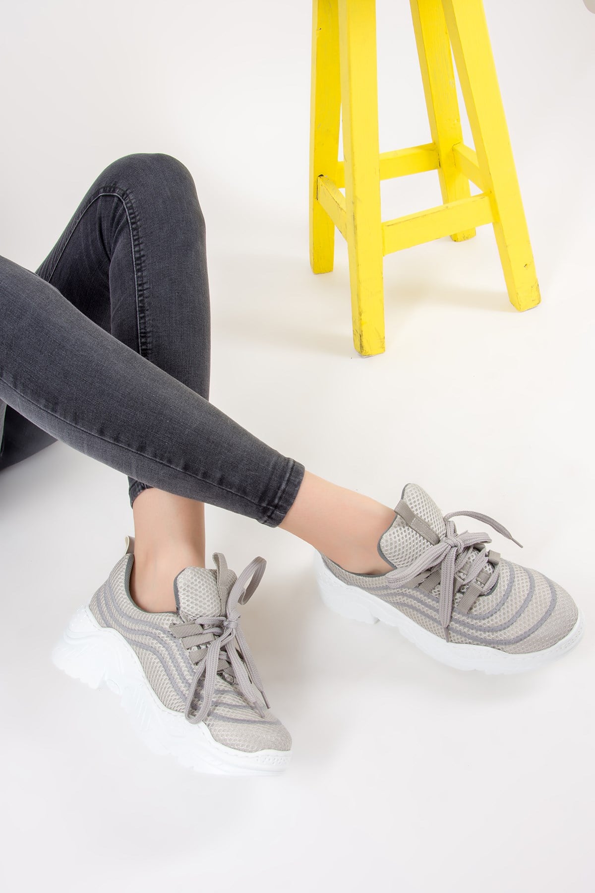 Gri Kadın Sneakers F270489004