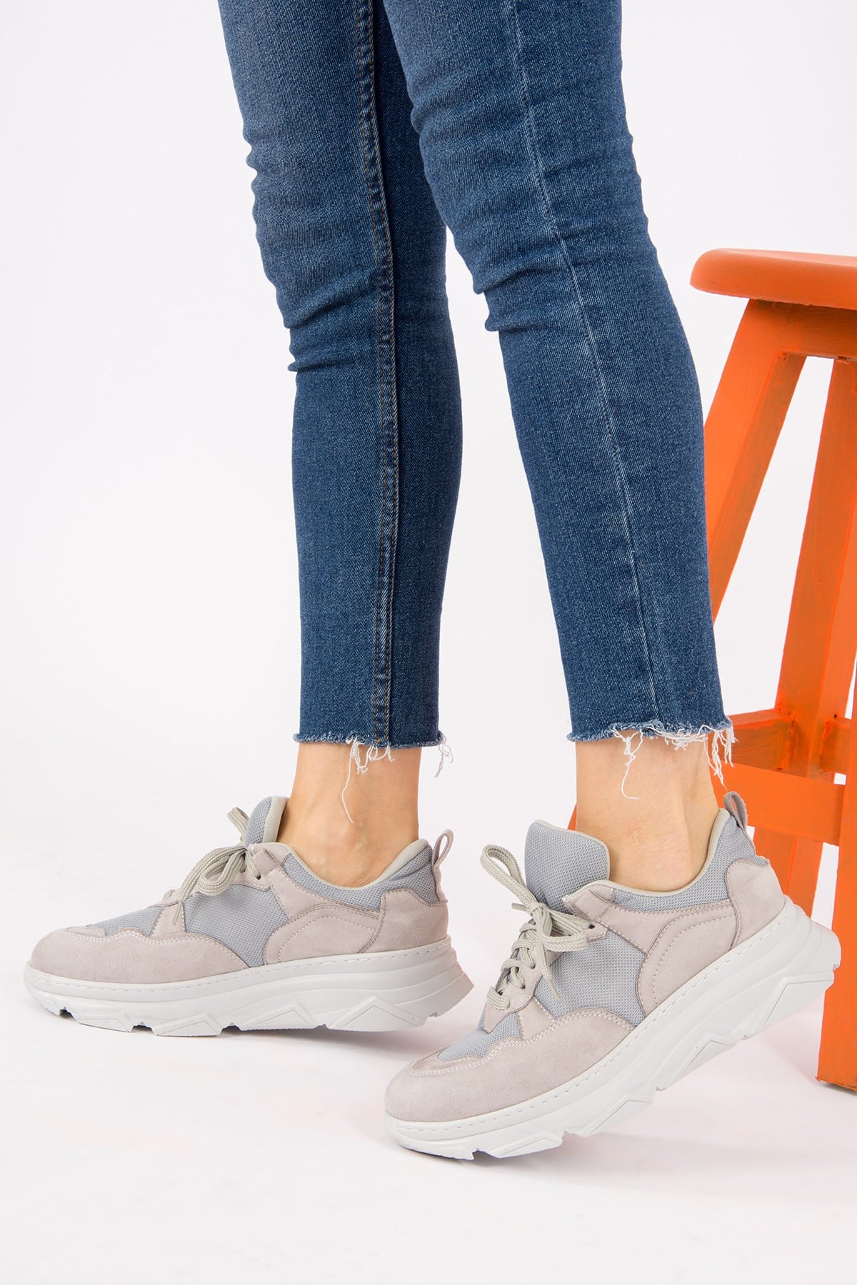Gri Kadın Sneakers H652789802