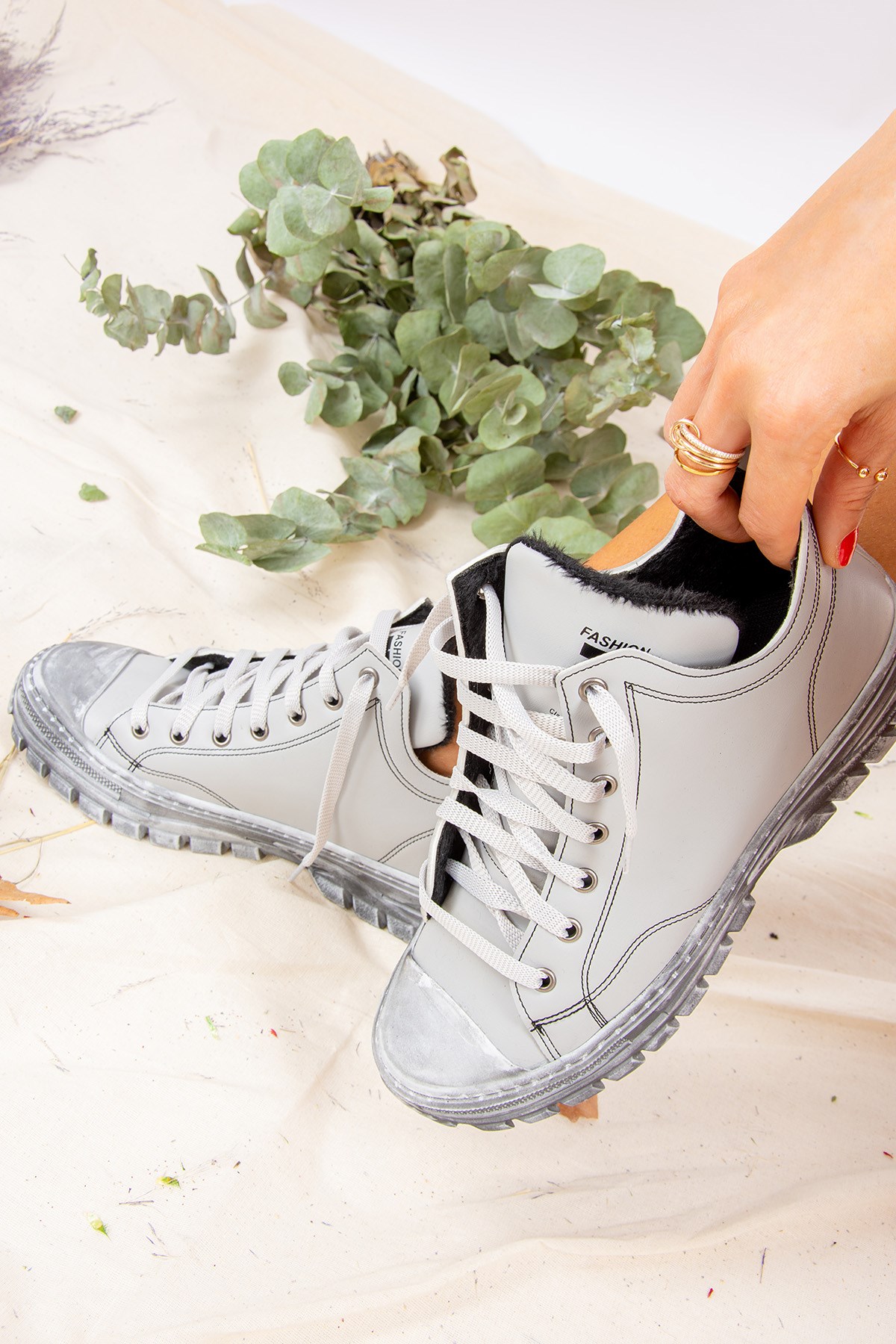 Gri Kadın Sneakers J306205709