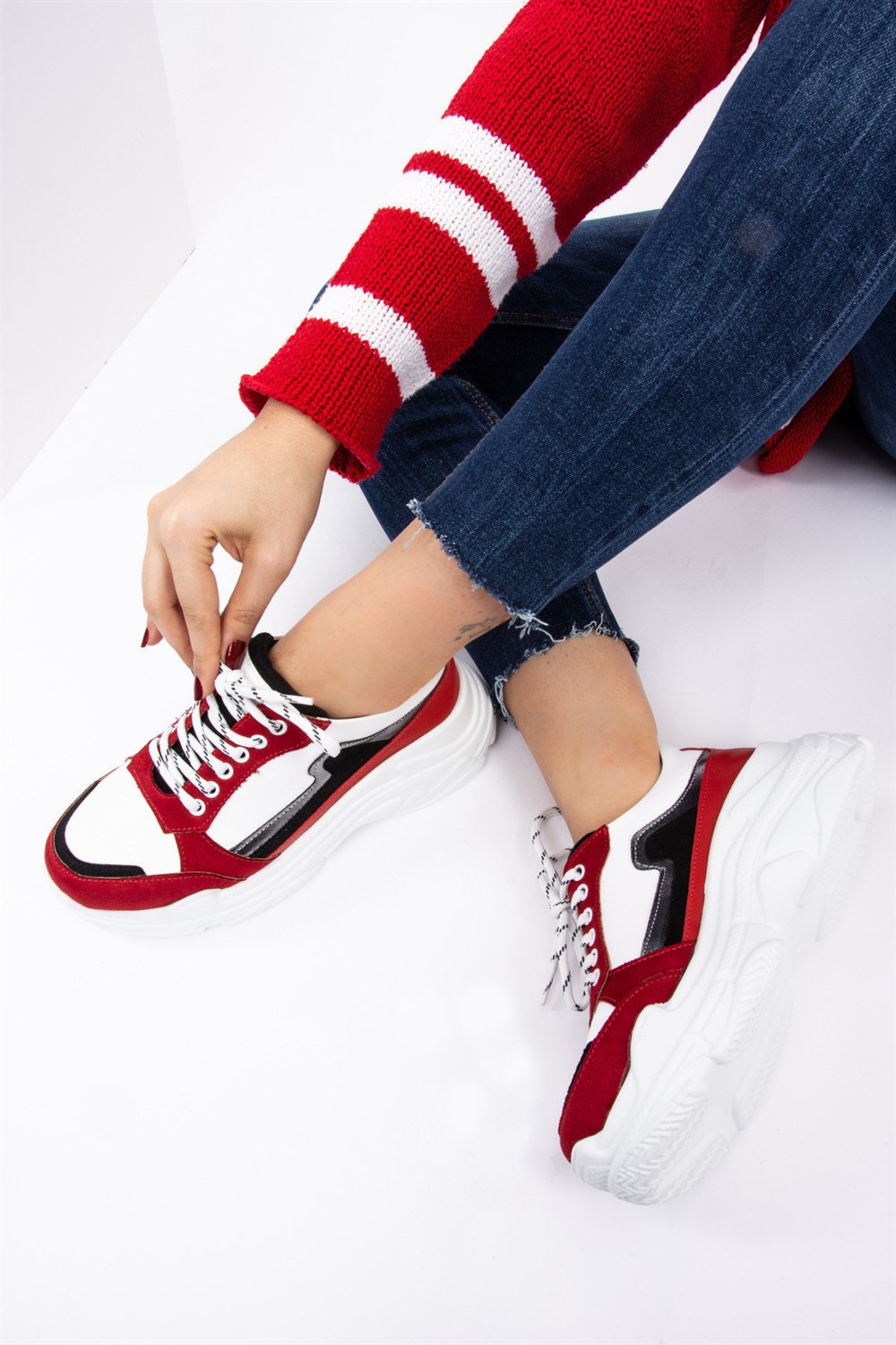 Kırmızı Kadın Sneakers F588702002