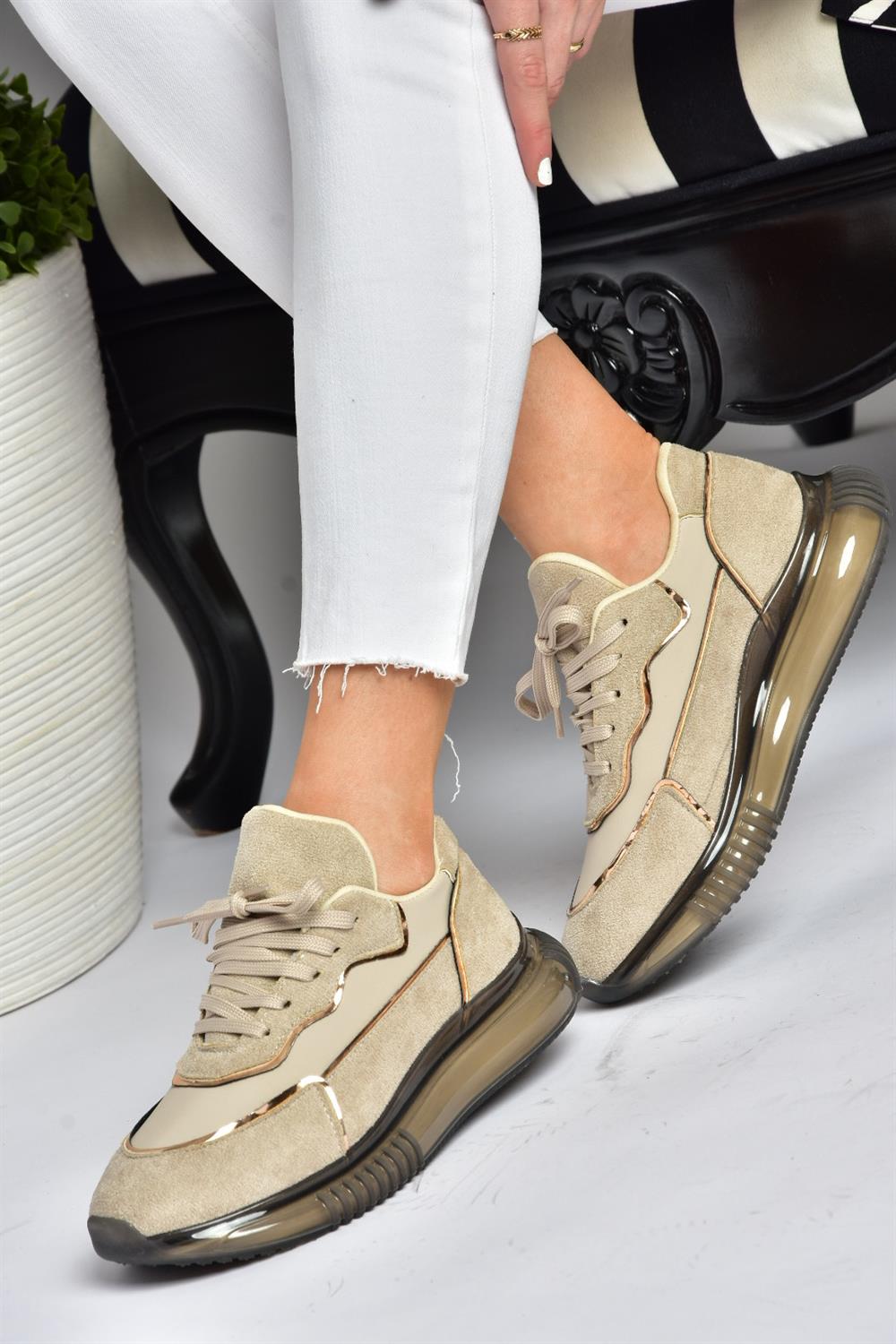 P973516802 Ten Süet Günlük Spor Ayakkabı Sneakers
