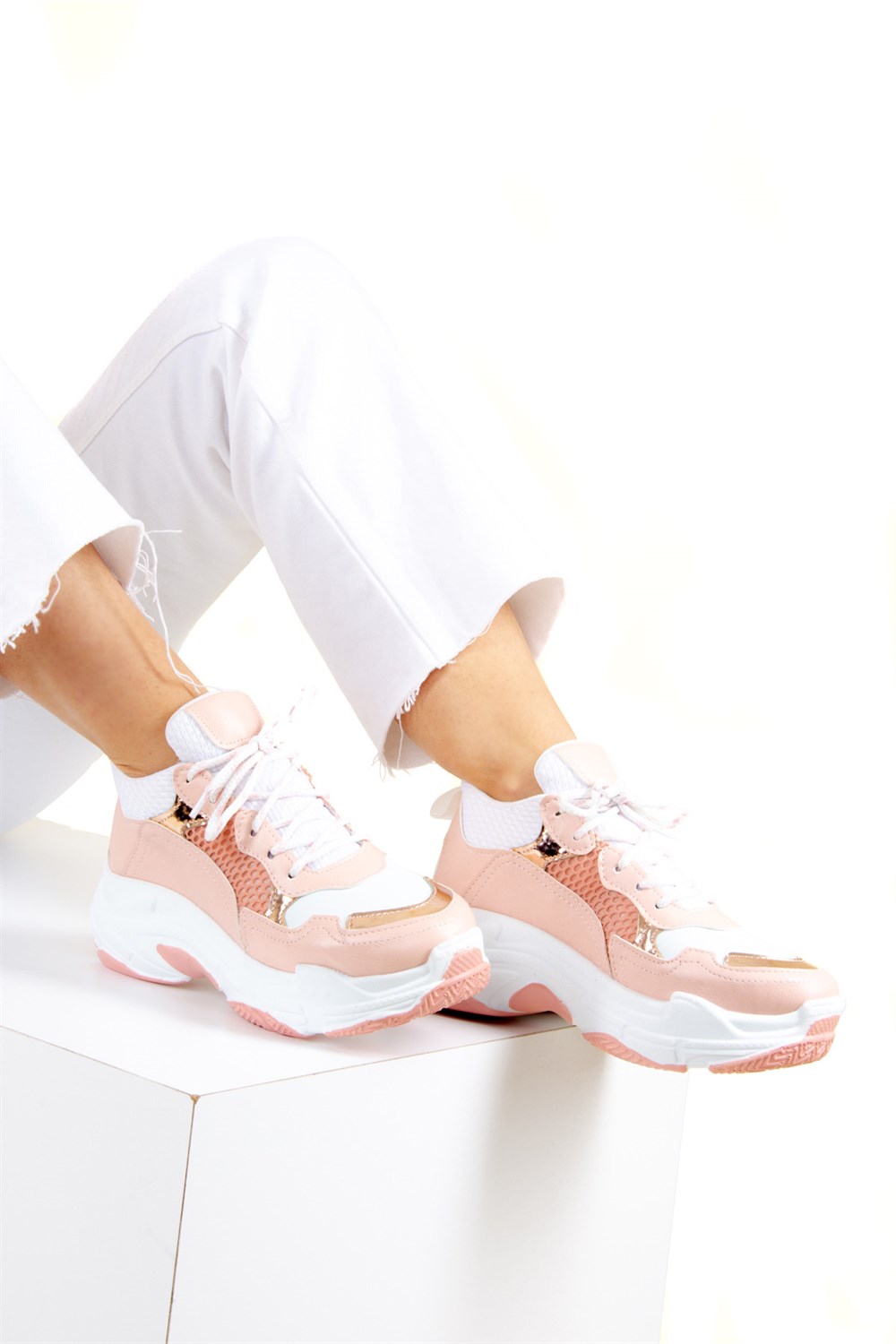 Pudra Fileli Kadın Sneakers F267057009