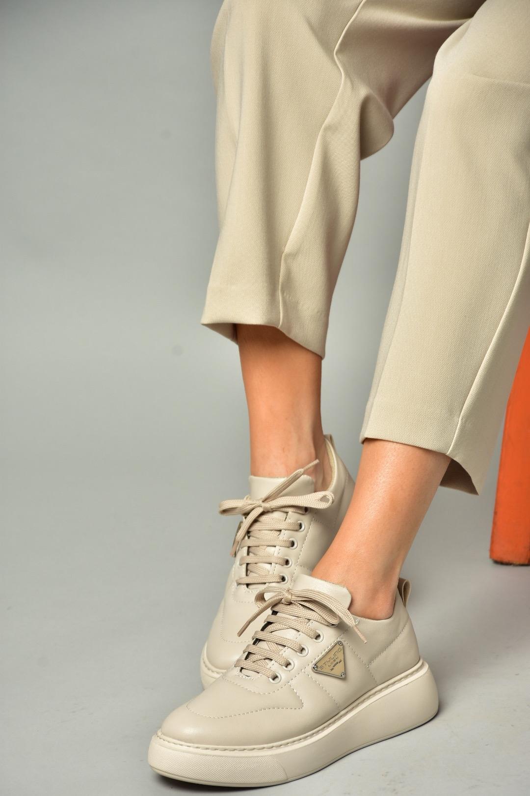 S274048309 Bej Spor Ayakkabı Sneakers