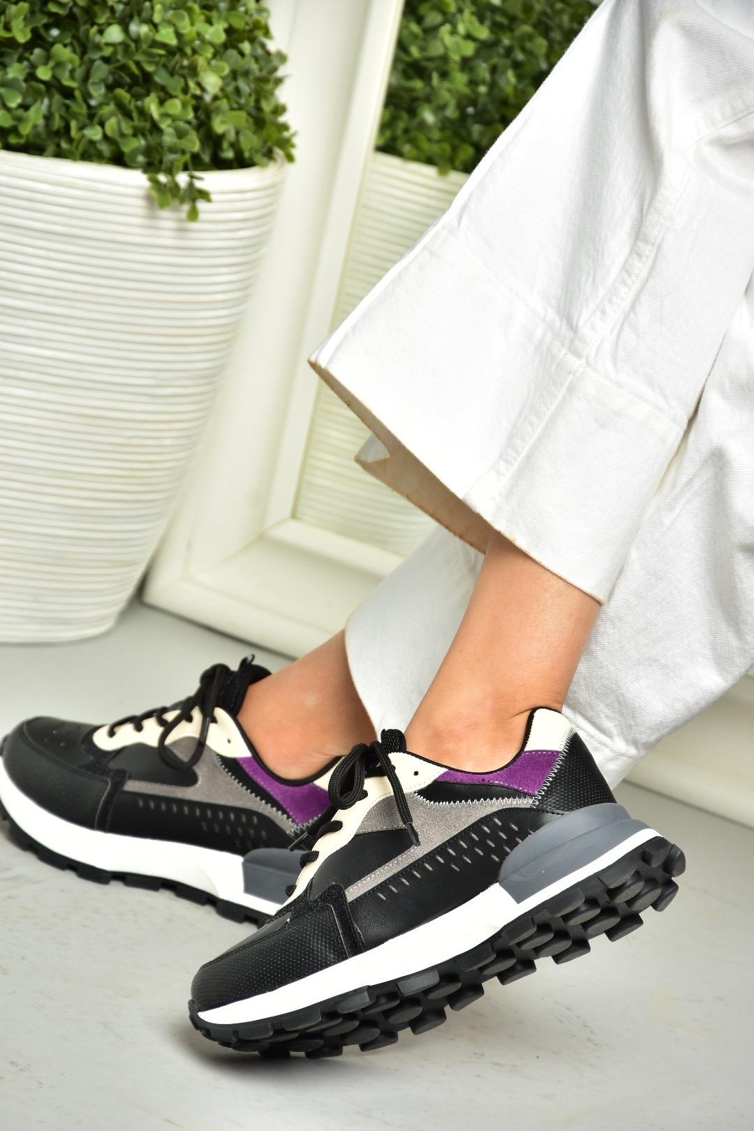S312212809 Siyah Spor Ayakkabı Sneakers