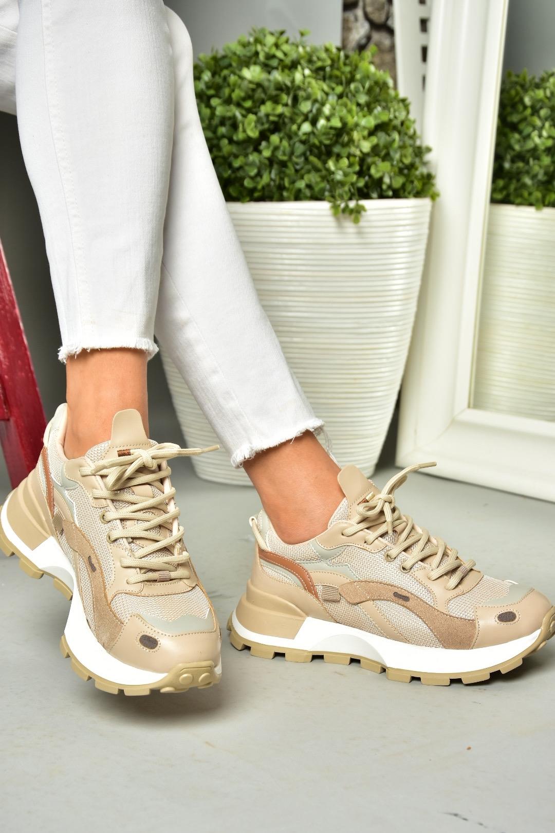 S312213109 Ten Kalın Tabanlı Spor Ayuakkabı Sneakers