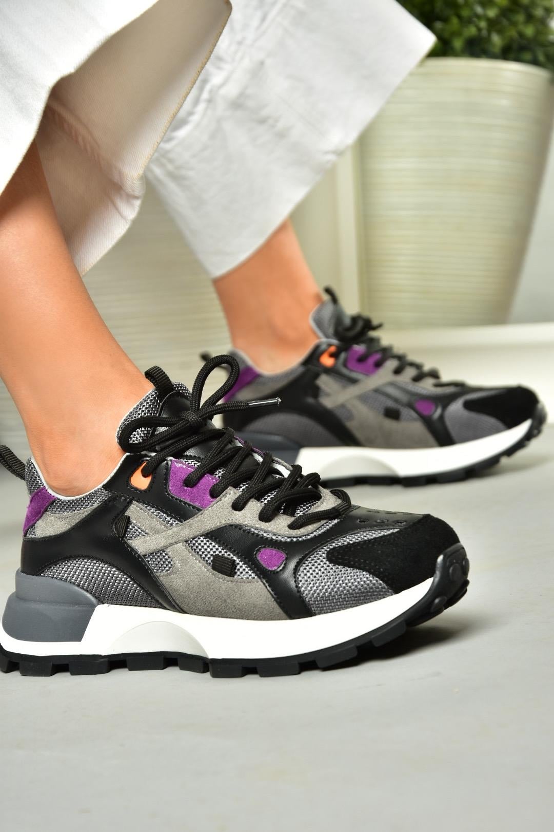 S312213509 Siyah Spor Ayakkabı Sneakers