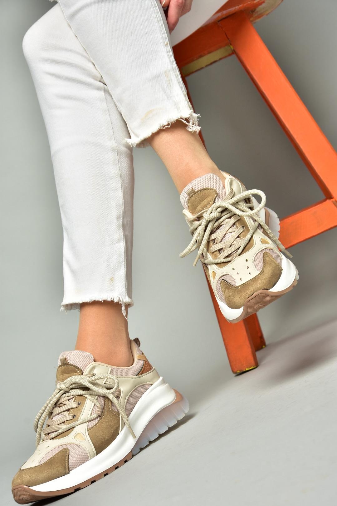 S973413104 Vizon Kumaş Spor Ayakkabı Sneakers