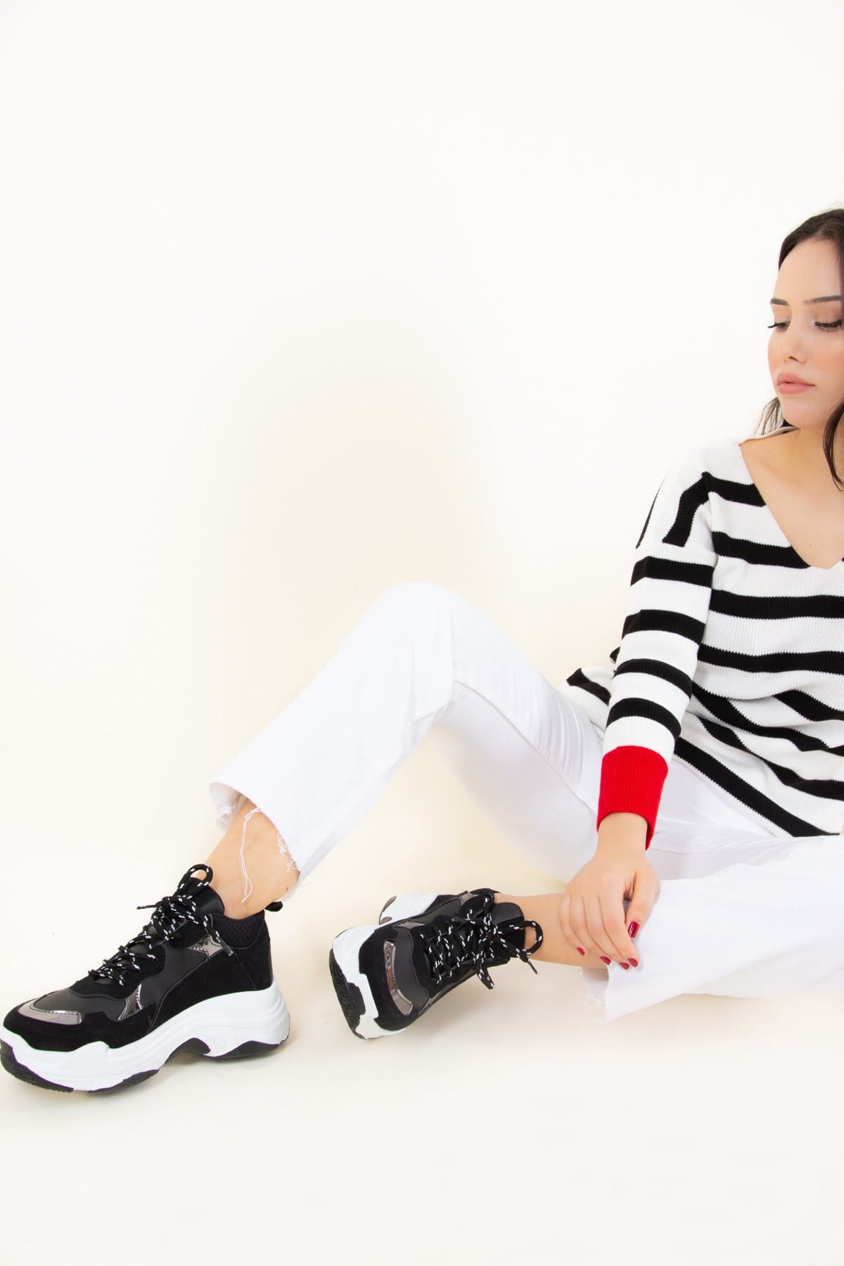 Siyah Kadın Sneakers F267057002