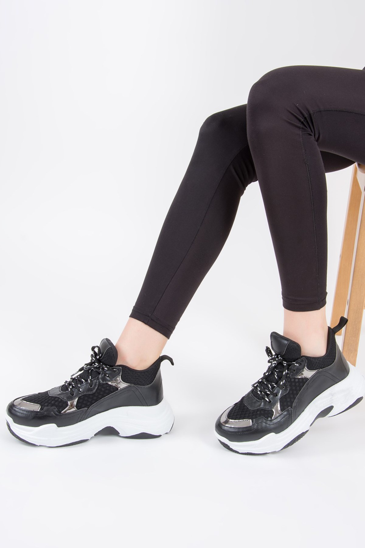Siyah Kadın Sneakers F267058509