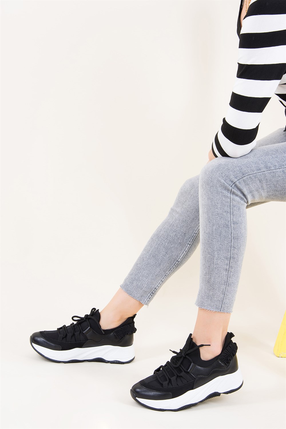 Siyah Kadın Sneakers F274080004