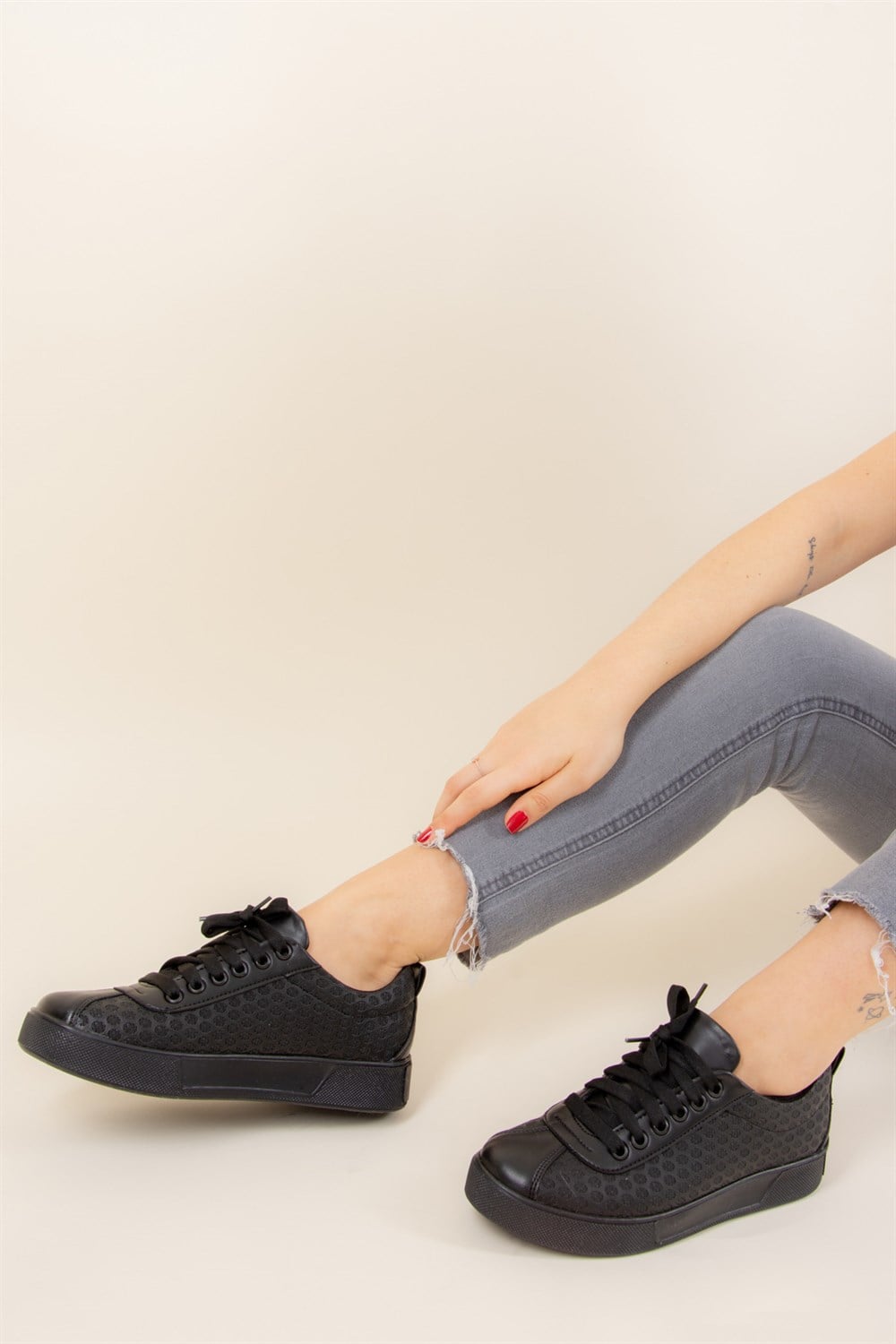 Siyah Kadın Sneakers F540052442