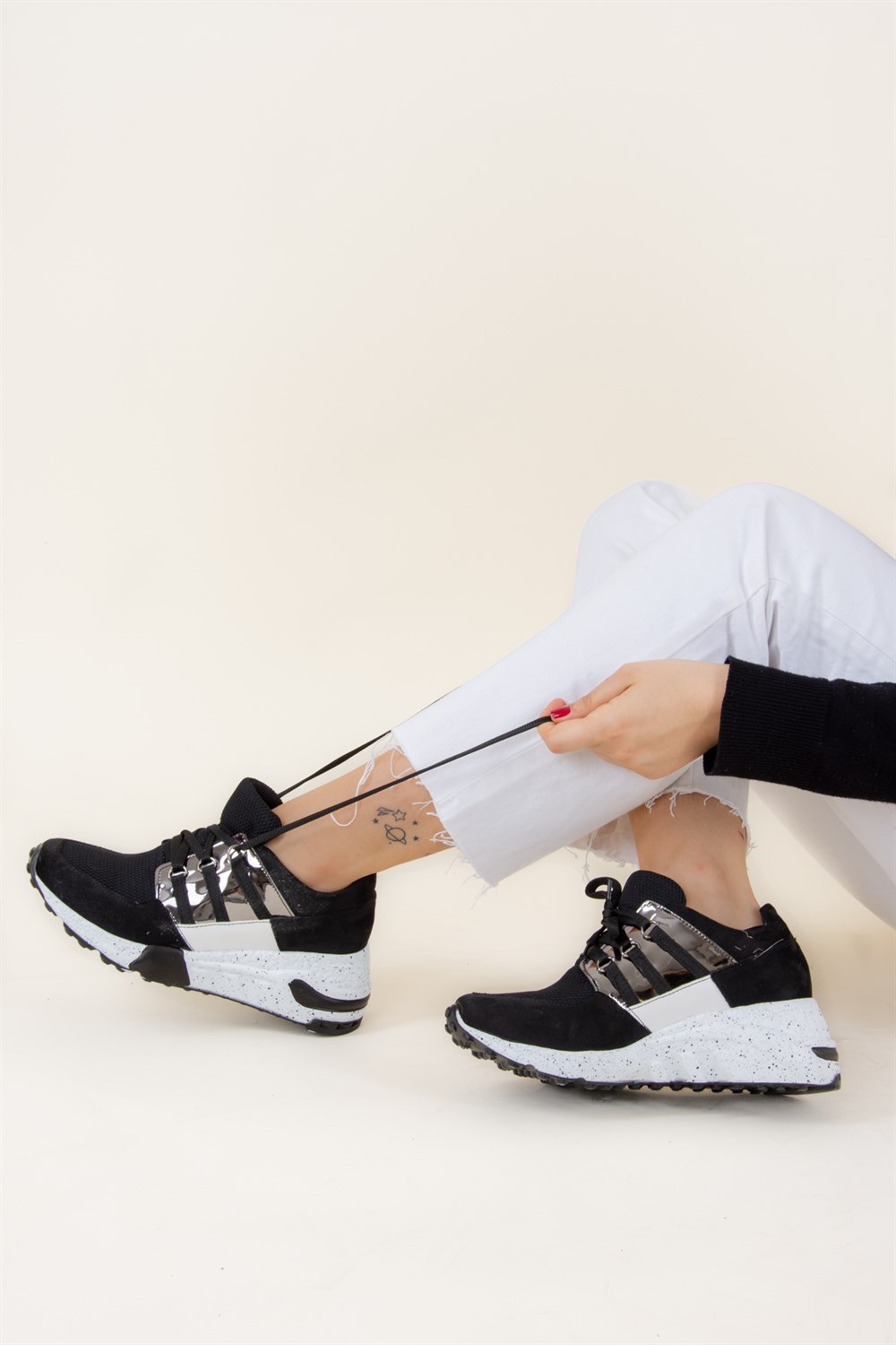 Siyah Kadın Sneakers F588101102