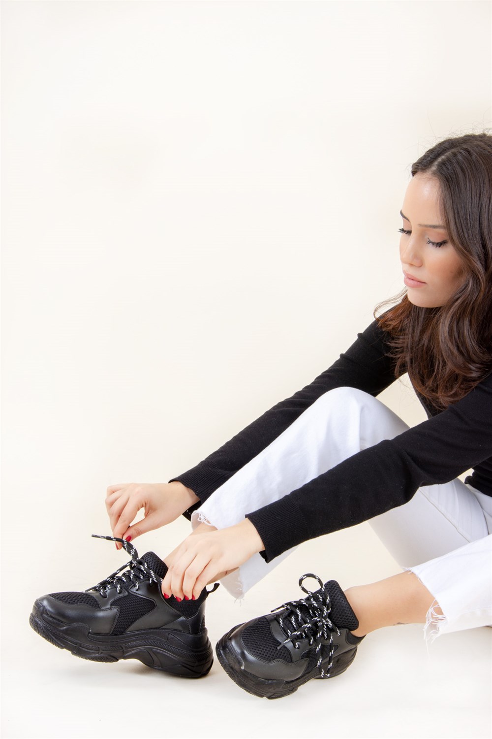 Siyah Kadın Sneakers F995050509