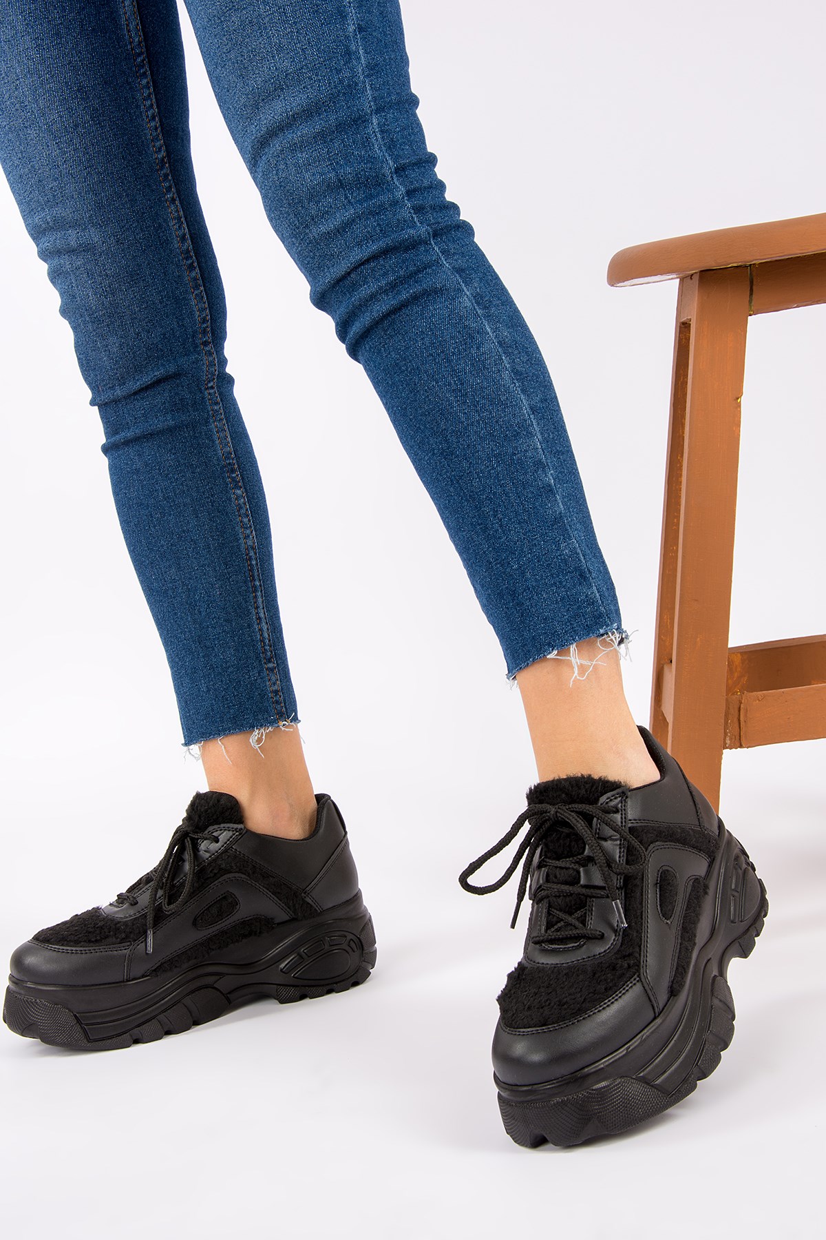 Siyah Kadın Sneakers H267144409