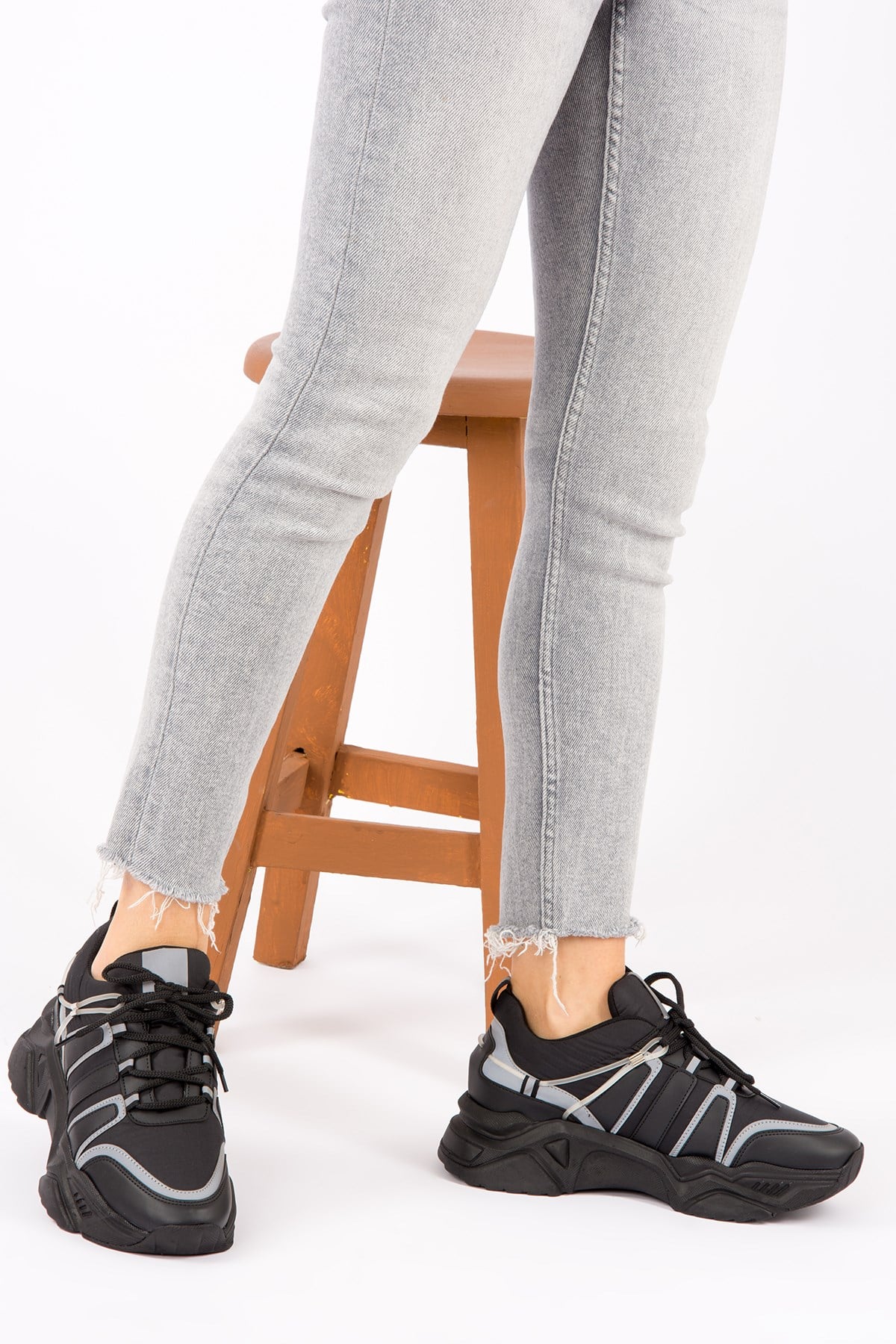 Siyah Kadın Sneakers H820204309