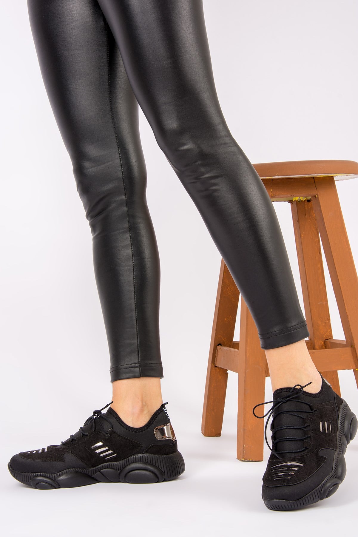Siyah Kadın Sneakers H973098202