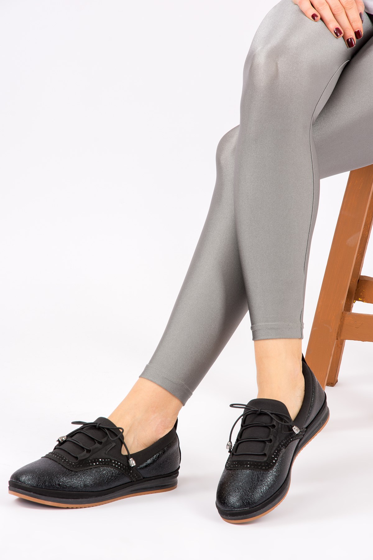 Siyah Kadın Sneakers H973104414