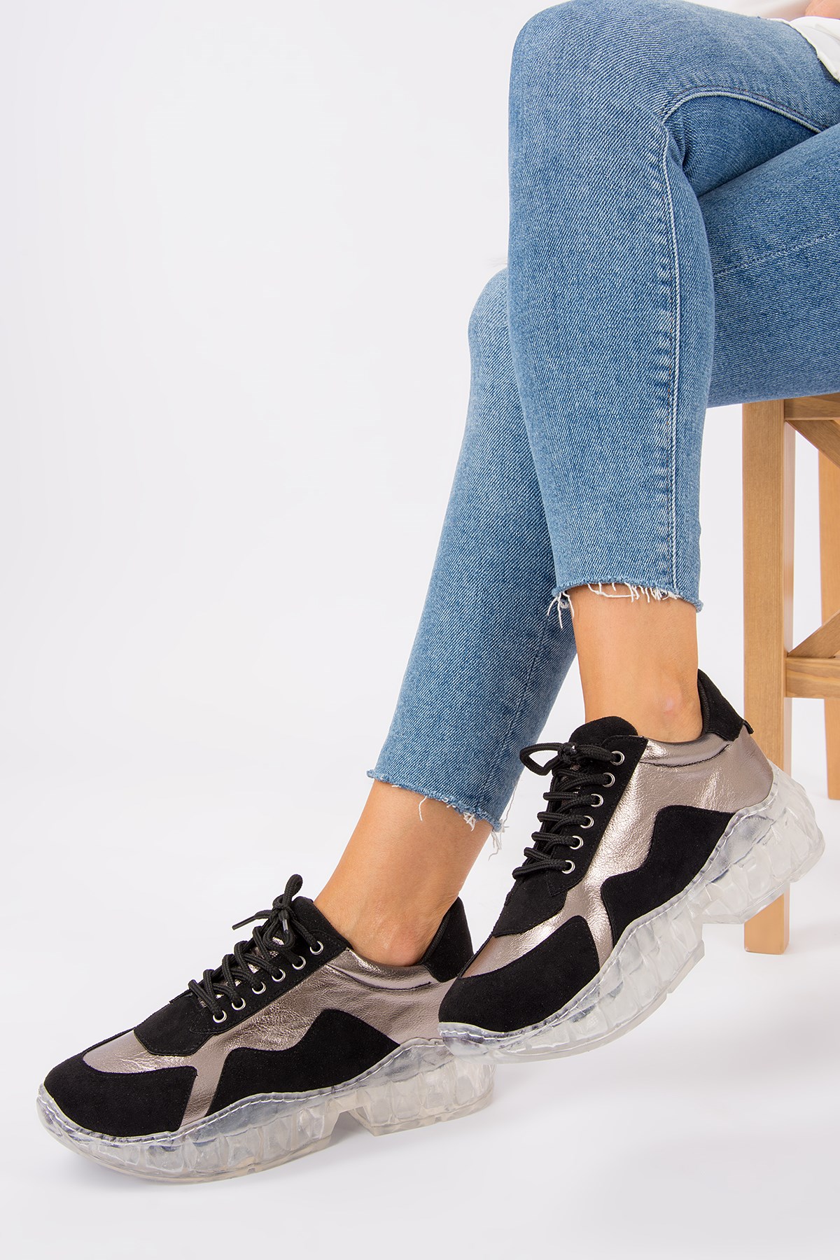 Siyah/Platin Kadın Sneakers G270565002