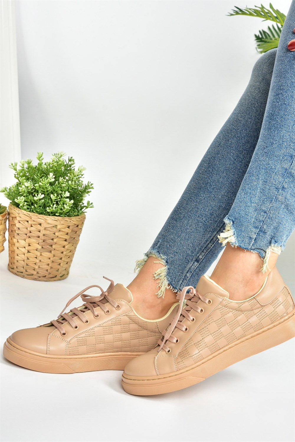 Ten Bağcıklı Günlük Kadın Sneakers M972410309
