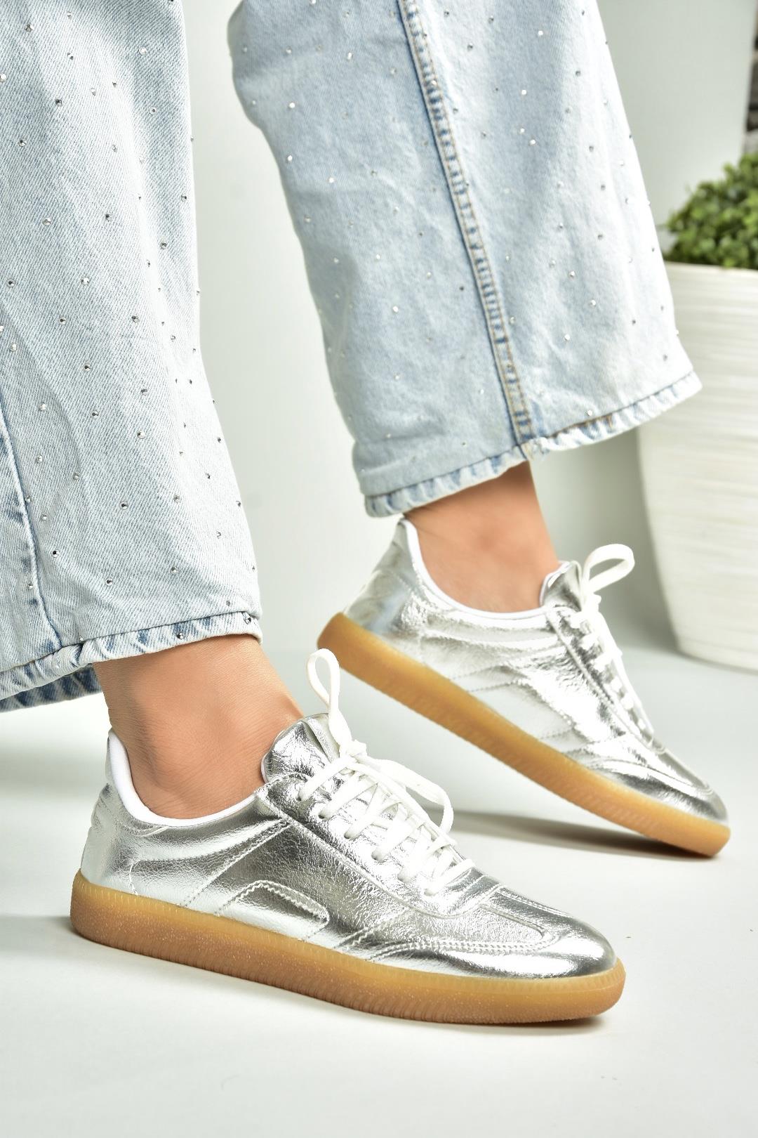 U652857309 Gümüş Spor Ayakkabı Sneakers