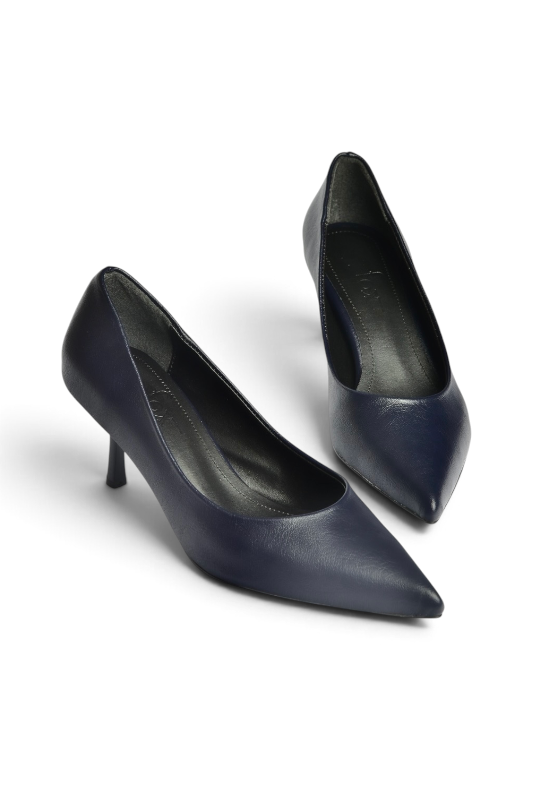 Z676070009 Lacivert İnce Topuklu Kadın Stiletto Ayakkabı
