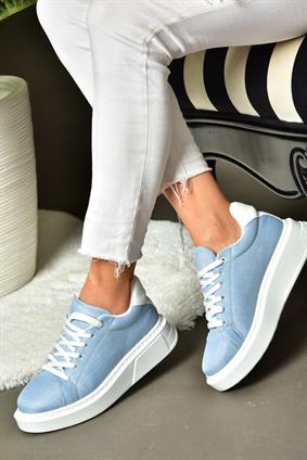 P848231410 Mavi/Beyaz Kadın Spor Ayakkabı Sneakers