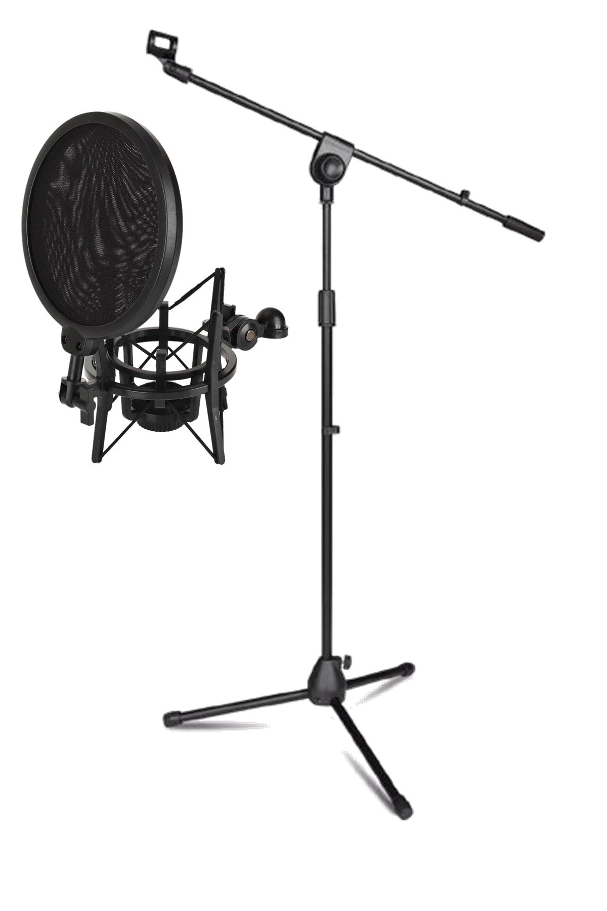 Lastvoice Ms06-SH101CS Mikrofon Standı + Filtreli Shock Mount Seti Çantalı