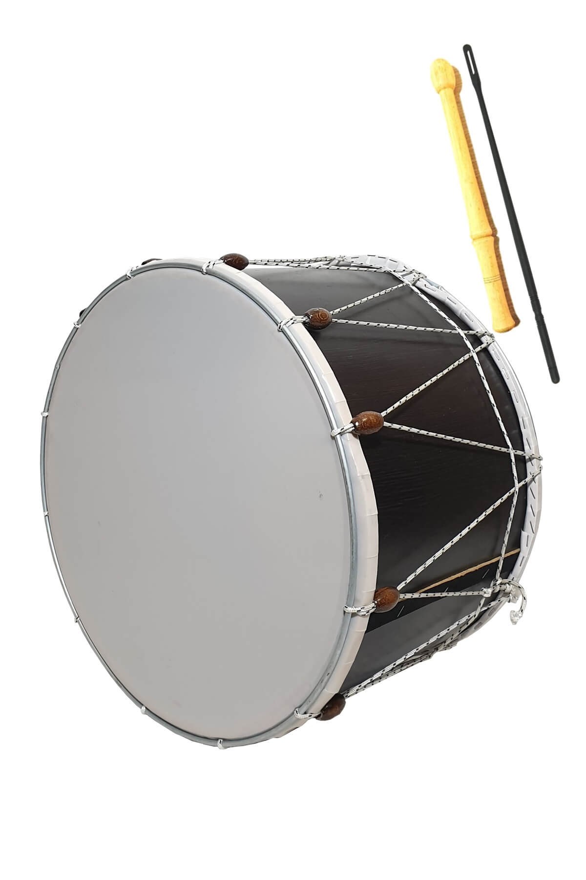 46 cm Asma Davul Folklör Davulu ( Tokmak ve Çubuk Hediye )