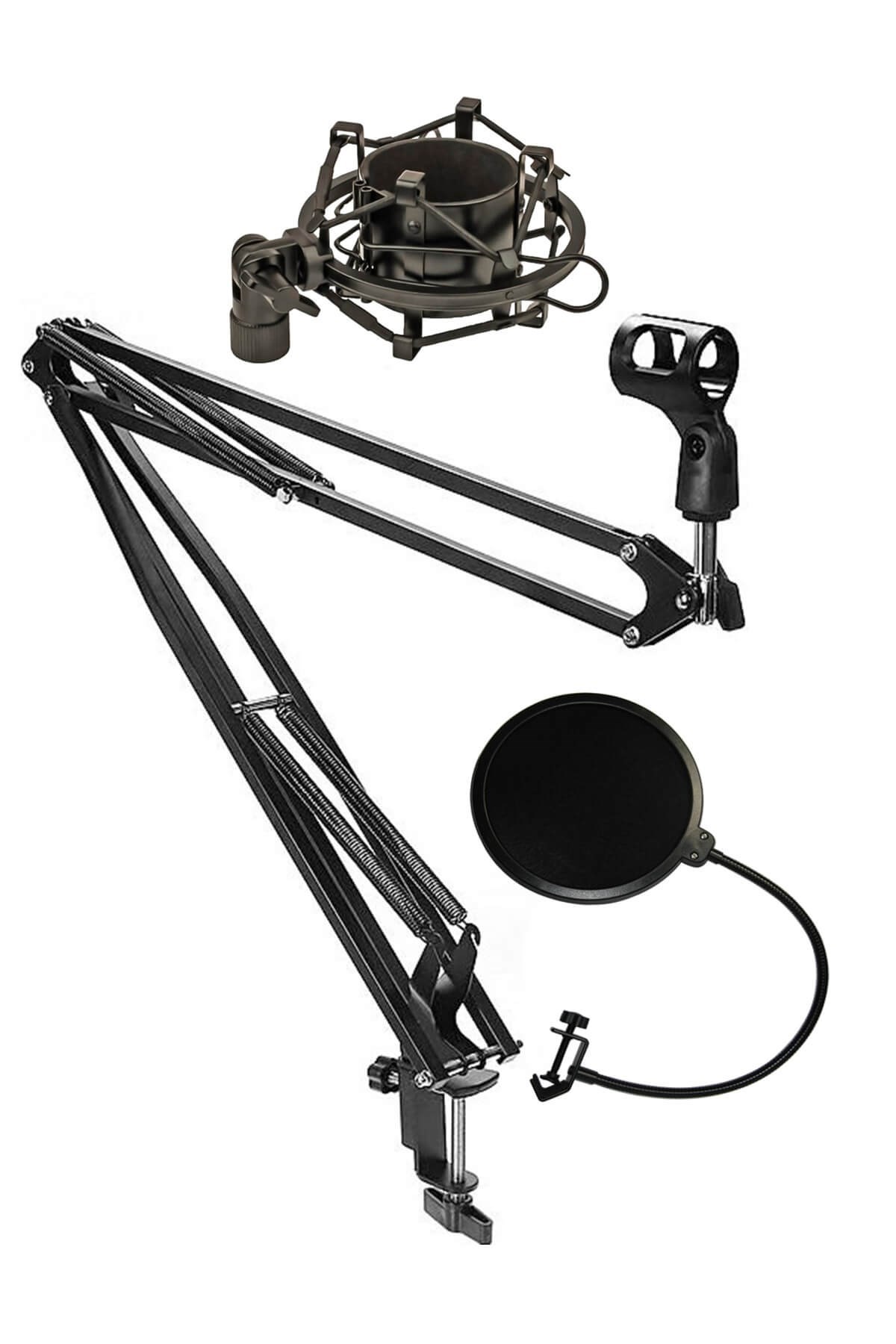 Lastvoice NB40 Pro Mikrofon Standı Shock Mount Pop Filter Set (50x50 Büyük Boy)