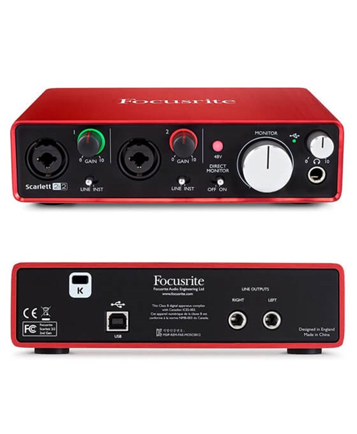 Звуковая карта focusrite scarlett 2i2 3 gen