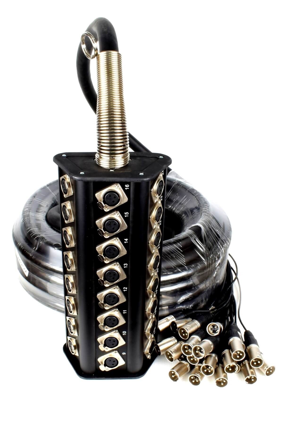 Hepa Merz Stage-24C-20M 24 Kanal 20 Metre Multicore Kablolu Hazır Stage Box