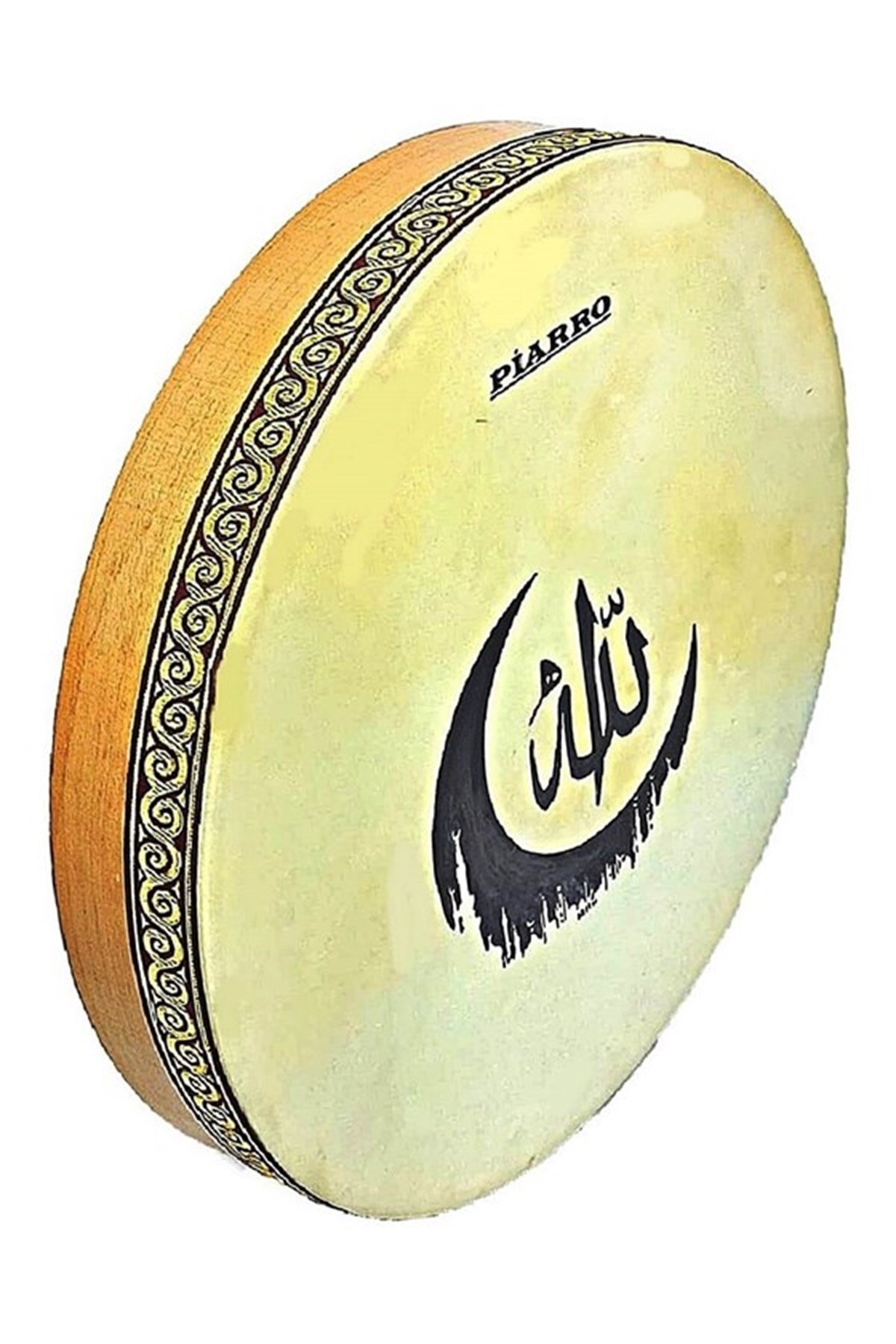 BXS-46D Hakiki Derili Tek Kat Bendir Def 46 cm (Desenli)