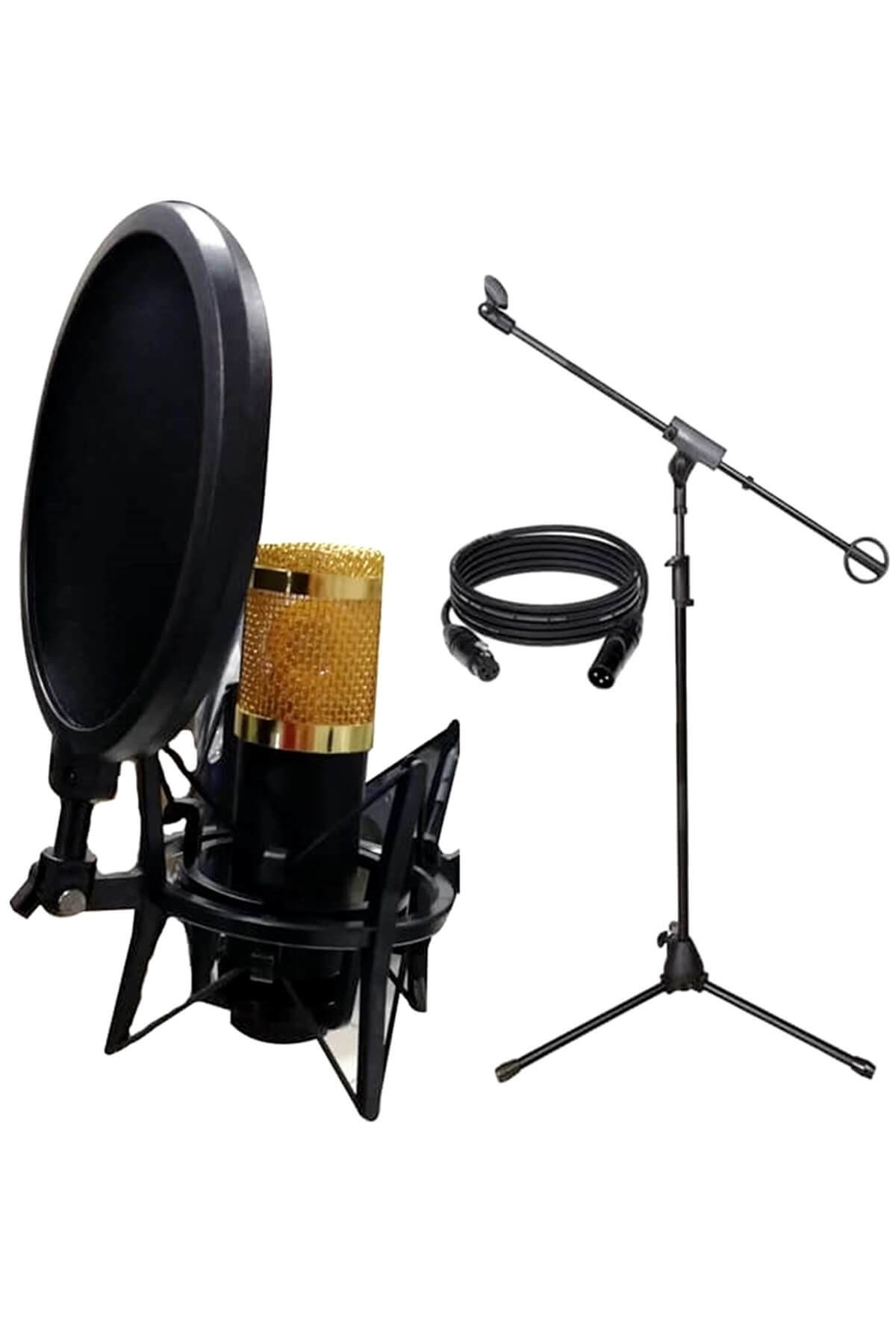 Lastvoice BM800 Mikrofon + Stand + Sh-101 Shock Mount Filtre Set