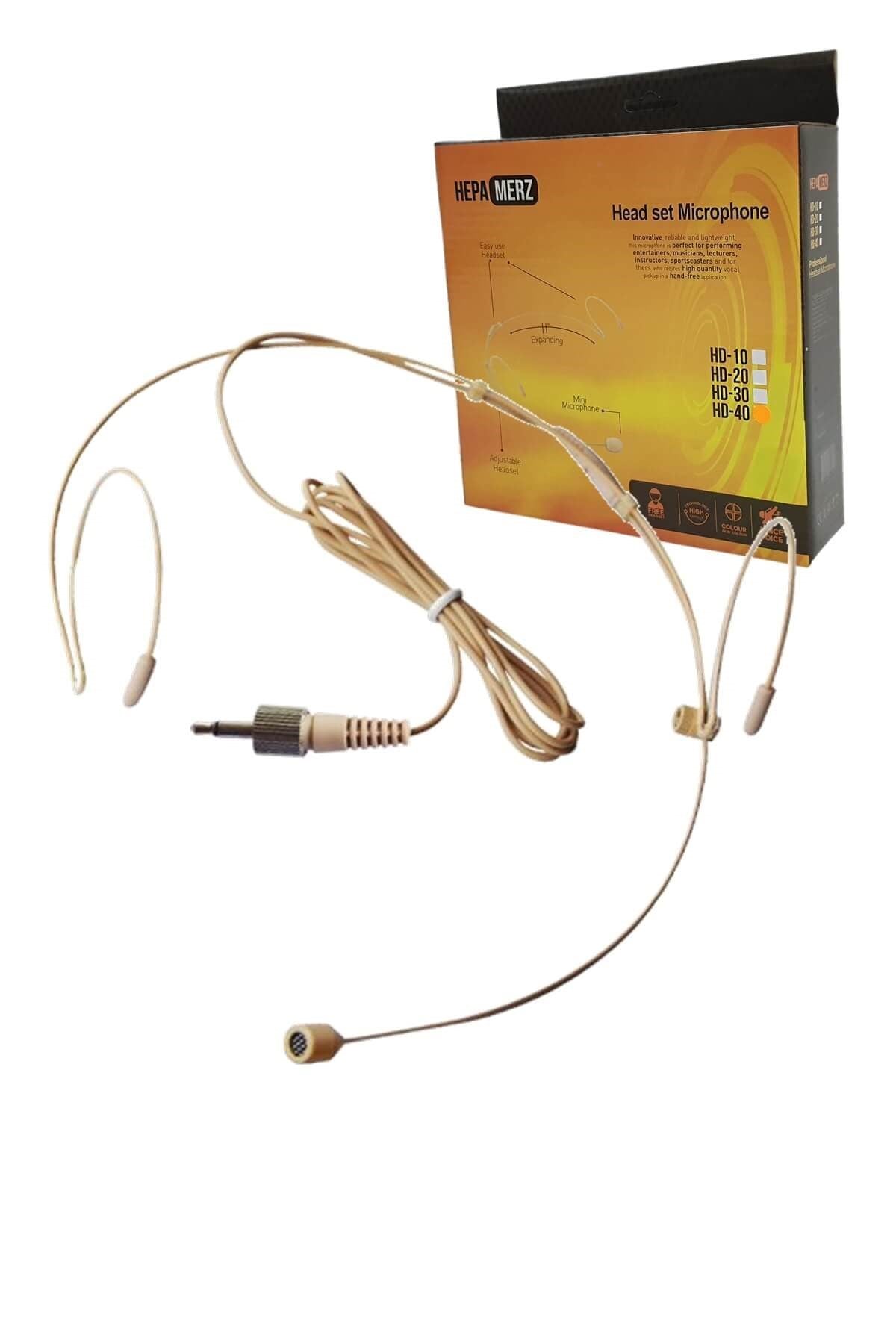 Hepa Merz HD20 Headset Kafa Mikrofon (3.5 mm Dıştan Vidalı Bel Pedleri İle Uyumlu)