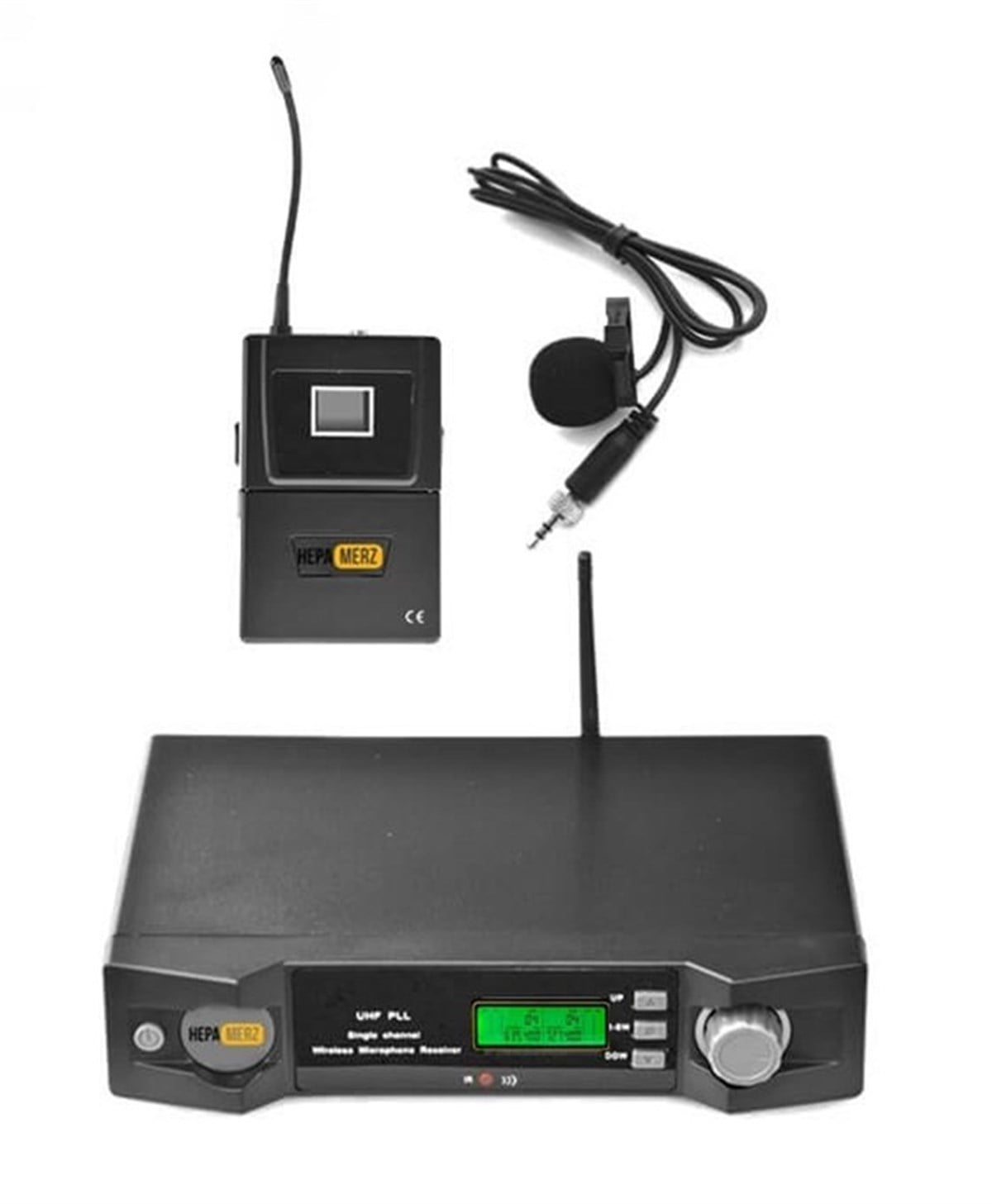 Hepa Merz HM-8001Y Dijital UHF Telsiz Kablosuz Yaka Mikrofonu