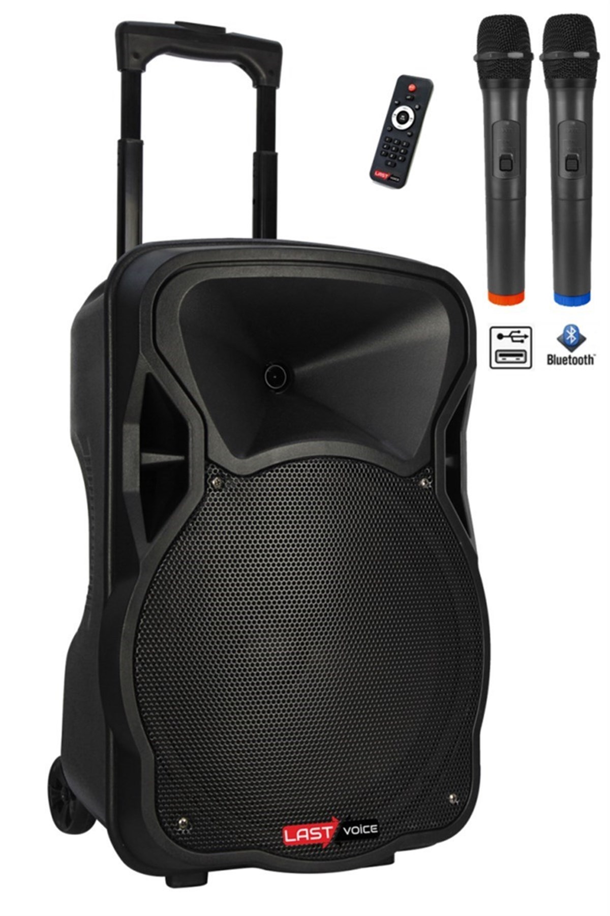 Lastvoice 1000 Watt 15 İNÇ Portatif Şarjlı Mikrofonlu Ekholu MEVLÜT ANFİSİ (LS-1915)