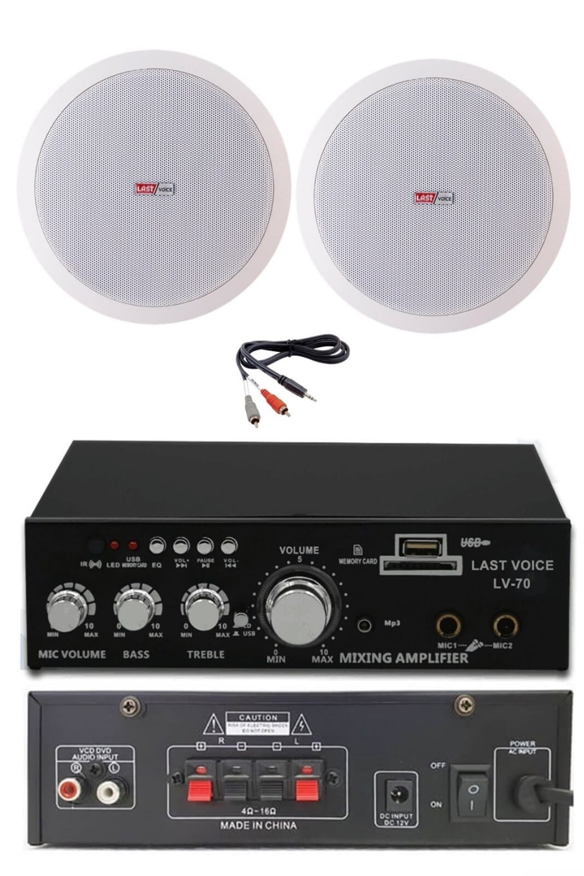 Lastvoice Ekonomi Ceiling Paket-2 Anfi ve Tavan Hoparlörü Seti