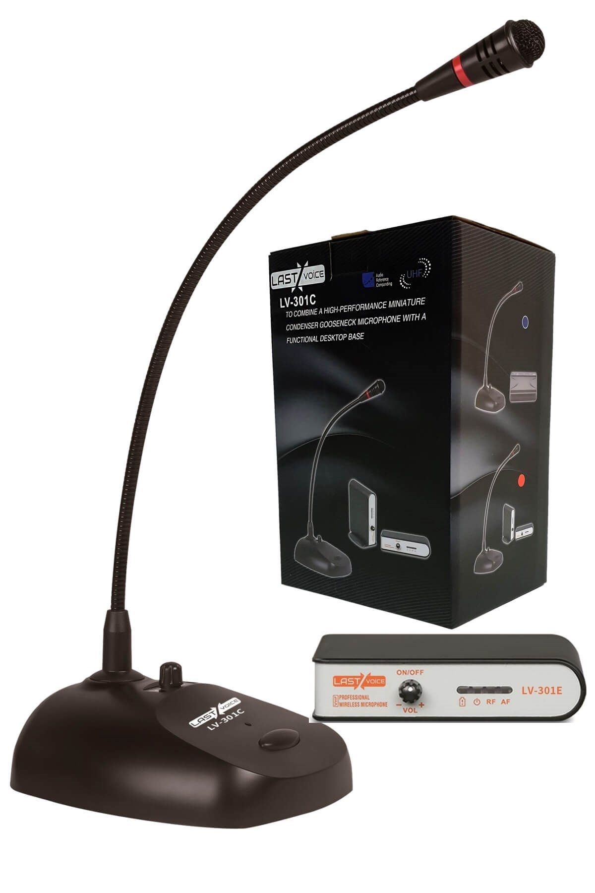 Lastvoice Lv-301M UHF Telsiz Kablosuz Kürsü Masa Mikrofonu