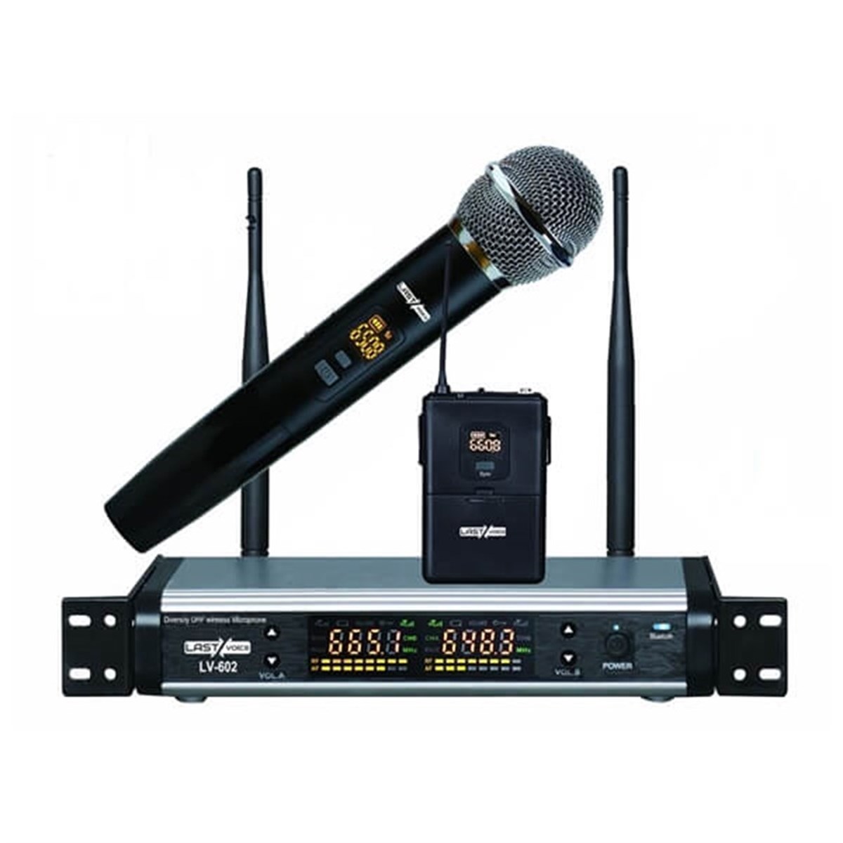 Lastvoice Lv-602EY EL ve Yaka Dijital Telsiz Kablosuz Mikrofon 150 Mt Çekim