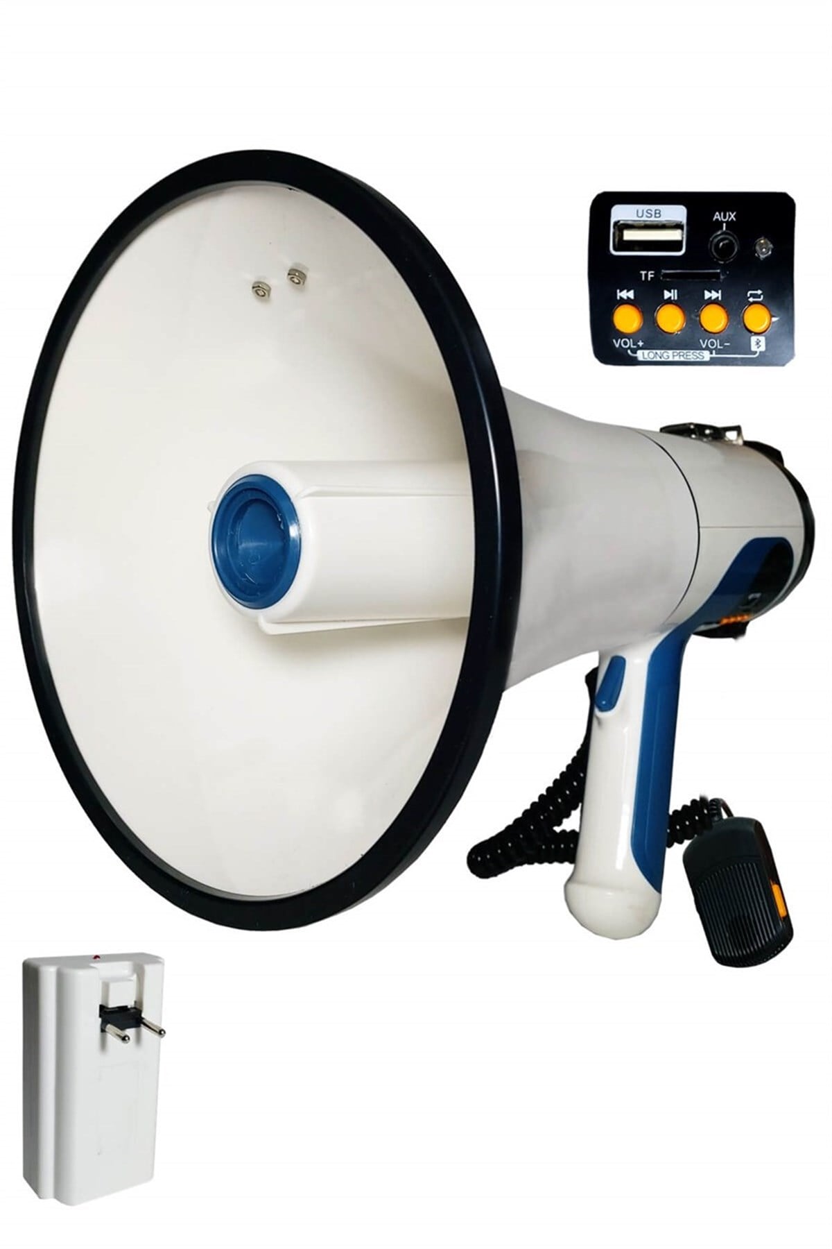 Lastvoice Mgf-200BT Usb Bluetooth Şarjlı Megafon 200 Watt Siren Kayıt Büyük Boy