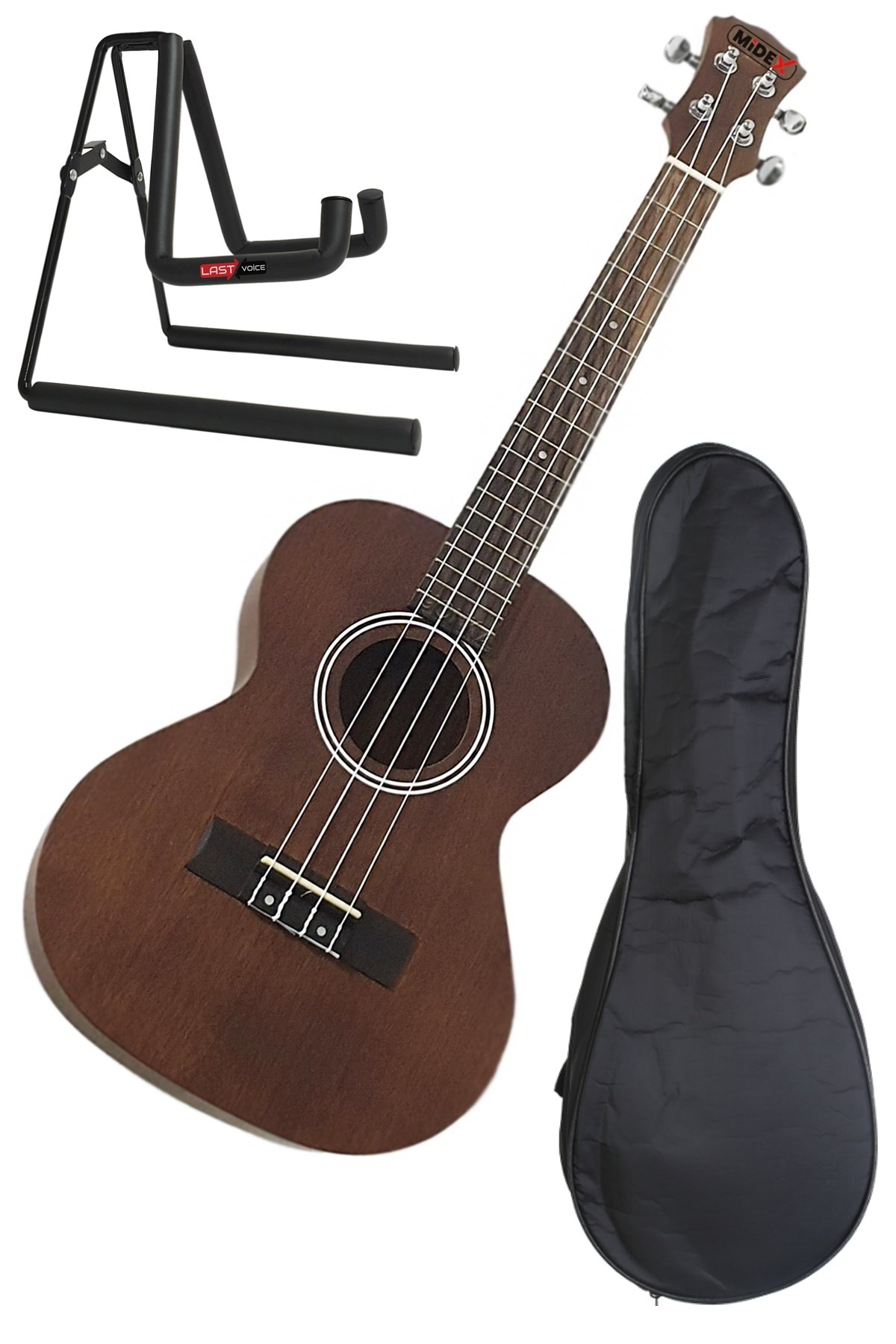 Midex TN-26ST Stand Hediyeli Tenör Ukulele Maun 26