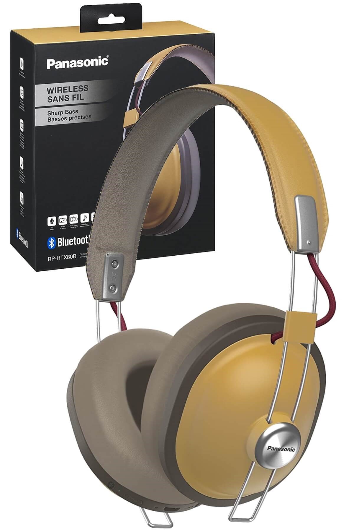 Panasonic RP-HTX80BE-C Kablosuz Bluetooth Kulak Üstü Kulaklık (Bej)
