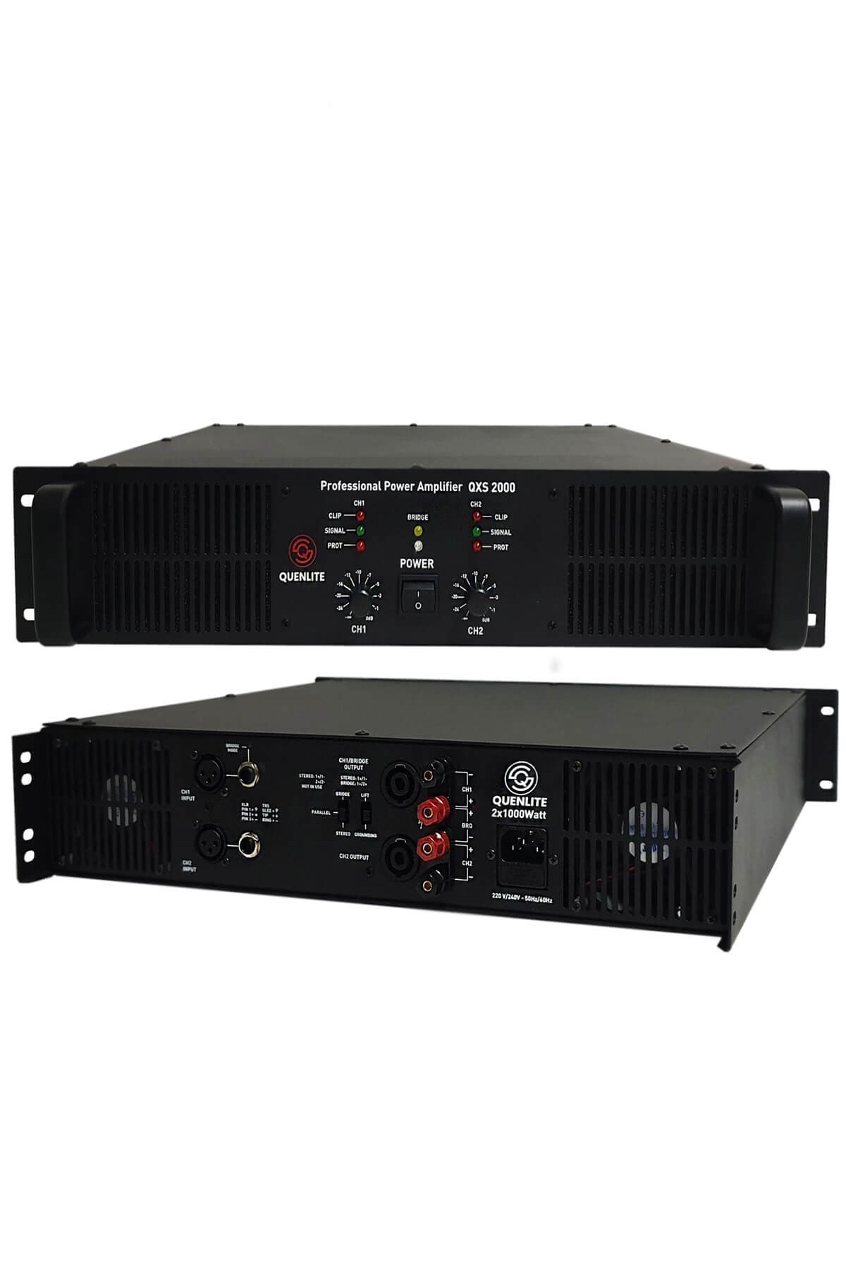 Quenlite QXS-2000 Profesyonel Power Güç Anfisi 2000 Watt (2x1000W)