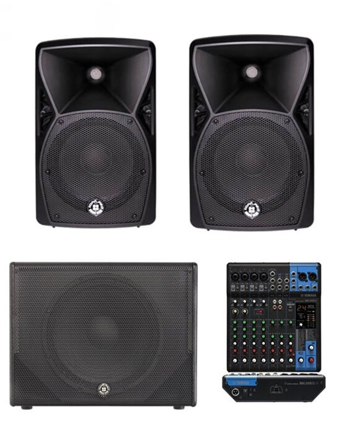 Topp Pro Maxi Paket 4 - 12 Aktif Subwoofer + 10 Hoparlör + Mikser Müzik Sistemi