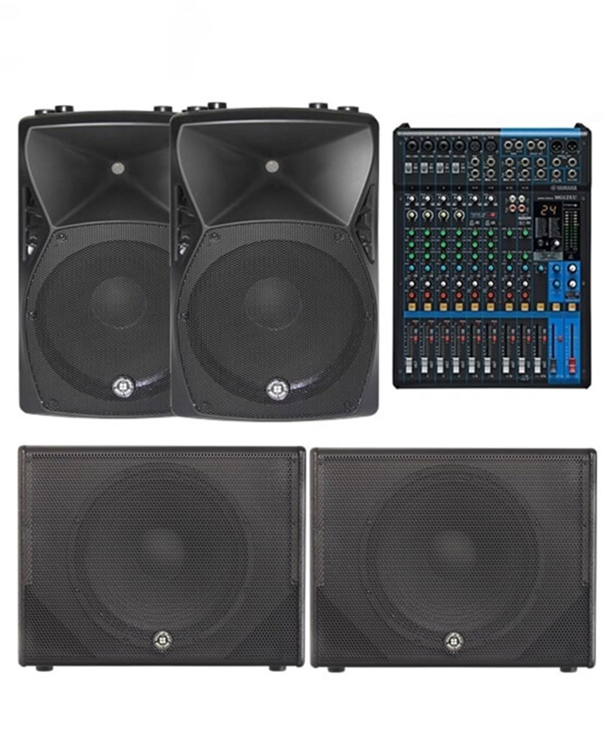 Topp Pro Maxi Paket 5 - 15 Aktif Subwoofer + Hoparlör + Mikser Müzik Sistemi