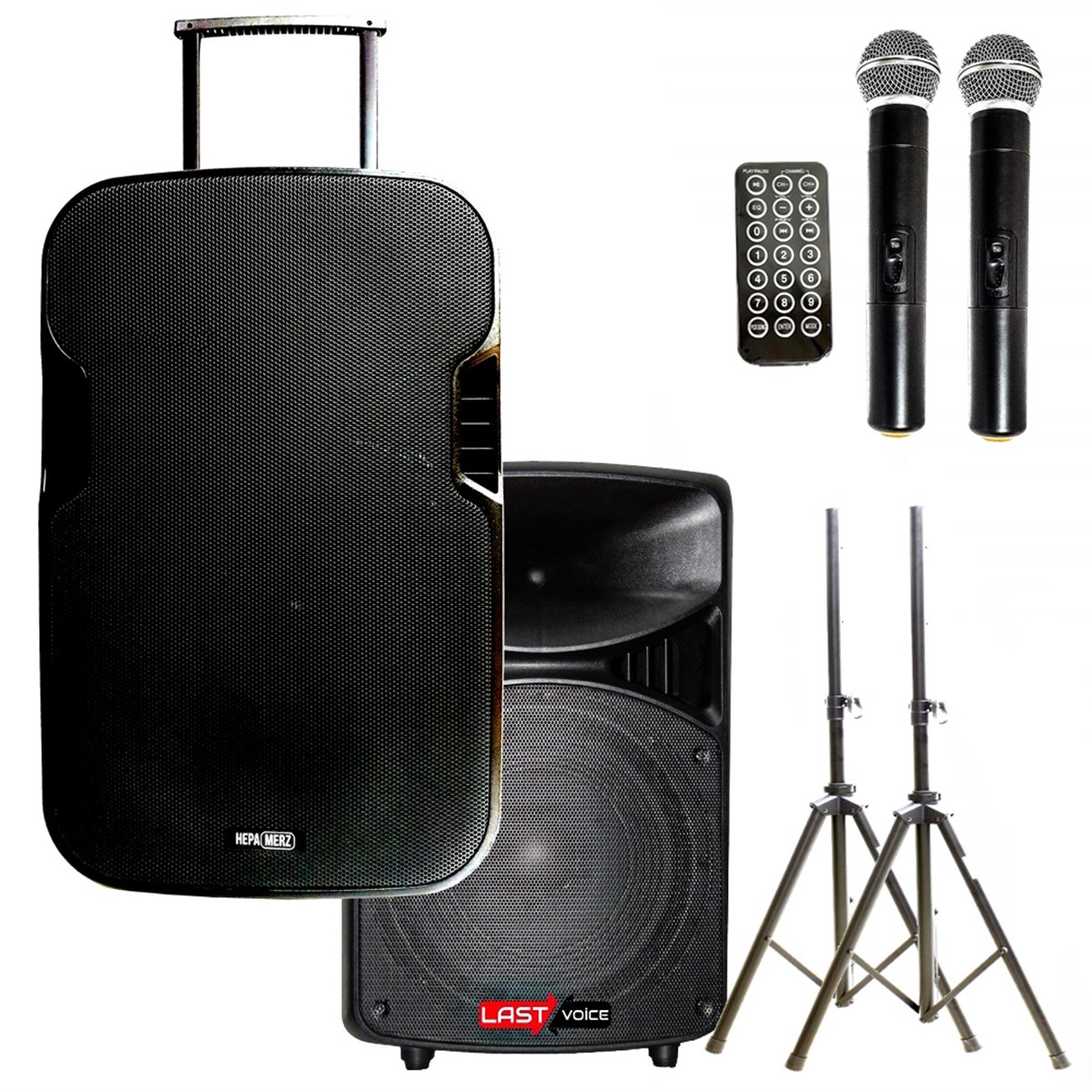 Westa Wap-25502A Portatif Seyyar Ses Sistemi 600 Watt + Ek Hoparlör