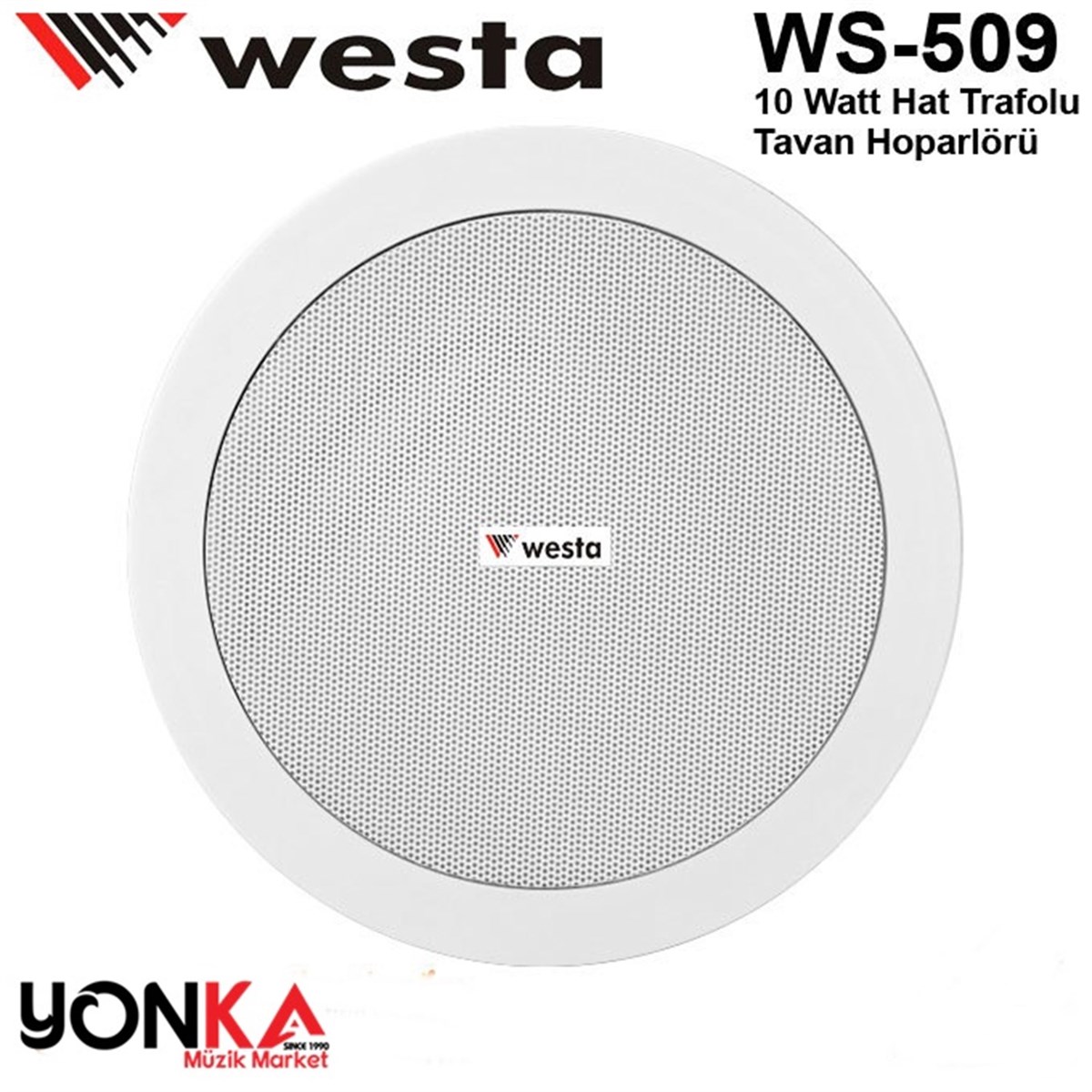 Westa Ws-509 Tavan Hoparlörü 13 cm 5-10 Watt / 100V