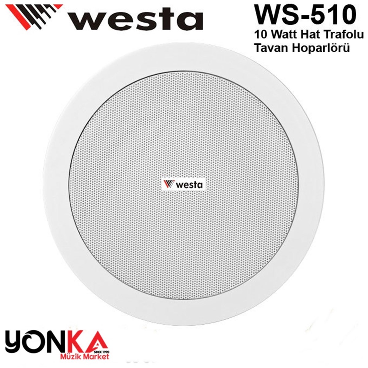 Westa Ws-510 Tavan Hoparlörü 16 cm 10 Watt / 100V